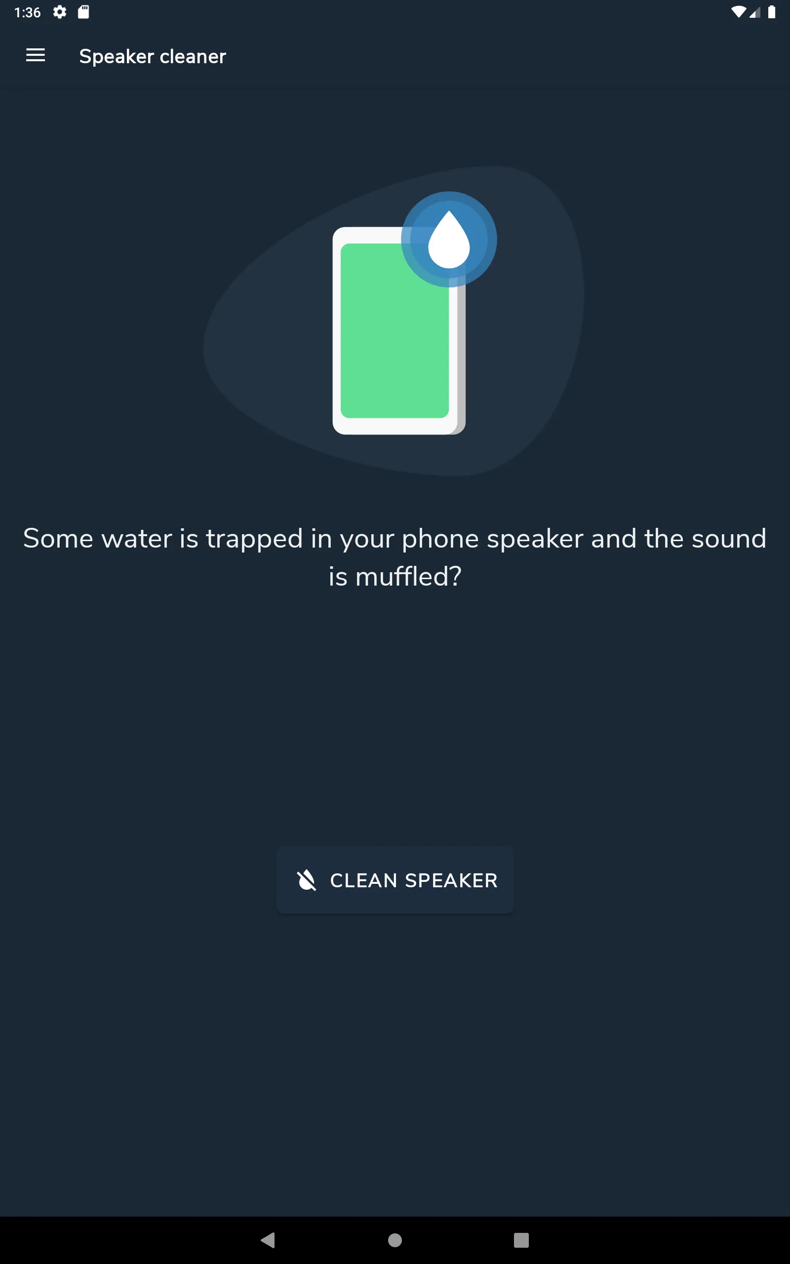 Speaker cleaner - Remove water | Indus Appstore | Screenshot