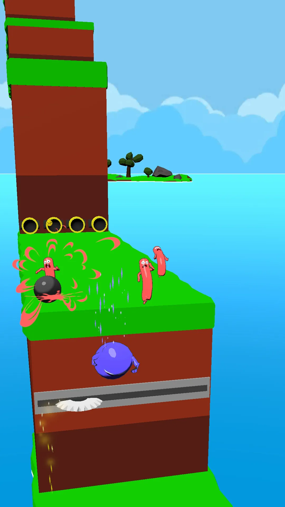 Falling Sausage - Fun Race 3D | Indus Appstore | Screenshot