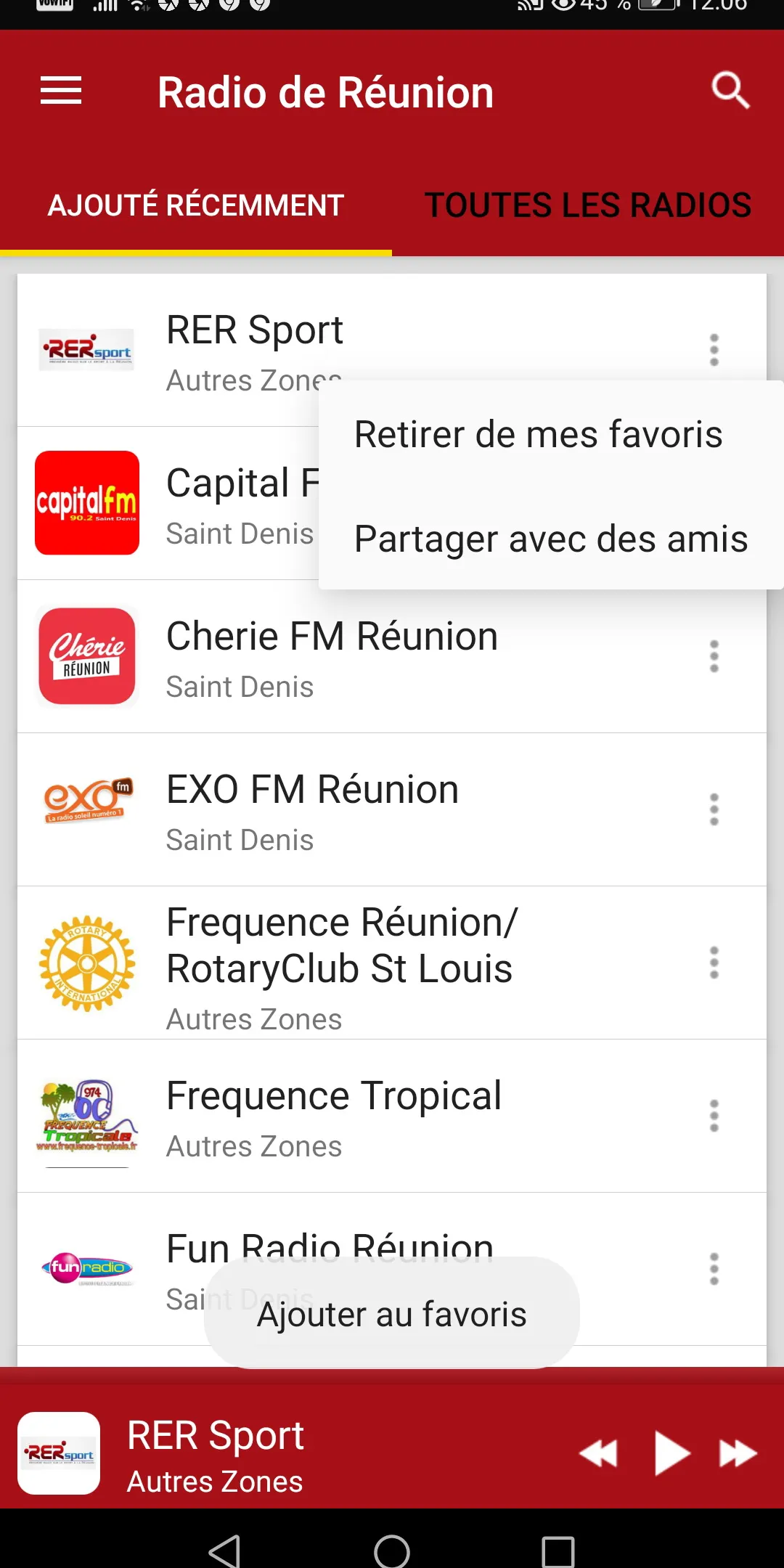 Reunion Radio Stations | Indus Appstore | Screenshot