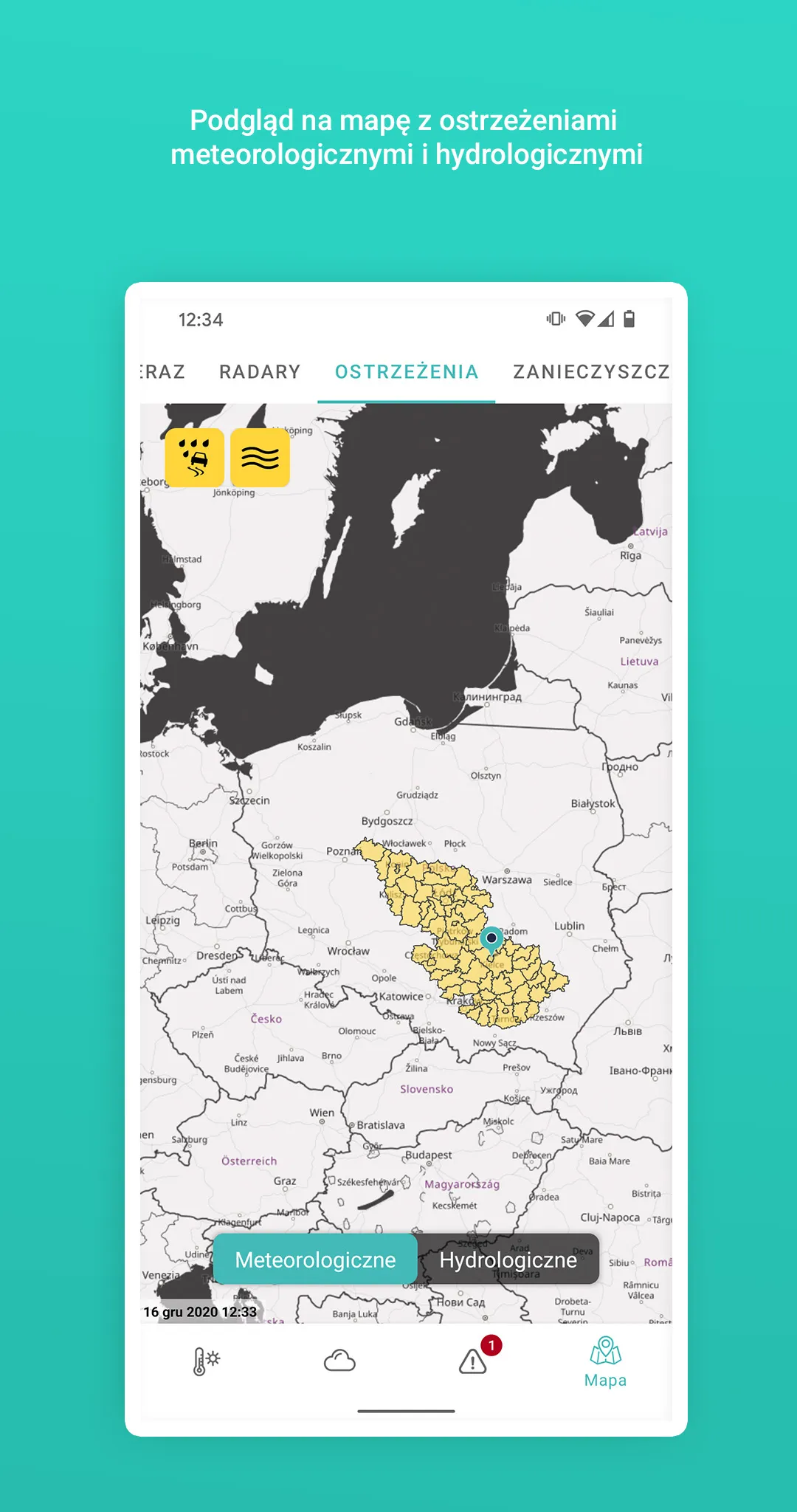 Meteo IMGW Prognoza dla Polski | Indus Appstore | Screenshot