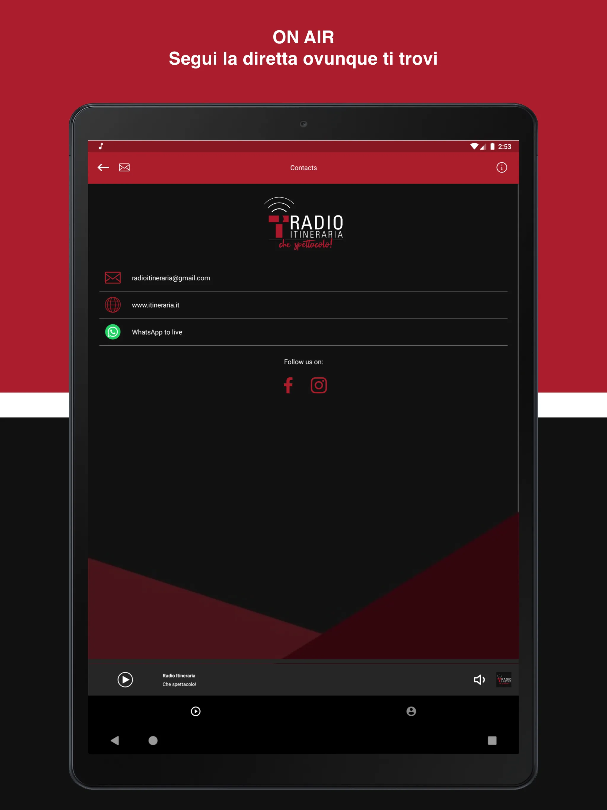 Radio Itineraria | Indus Appstore | Screenshot