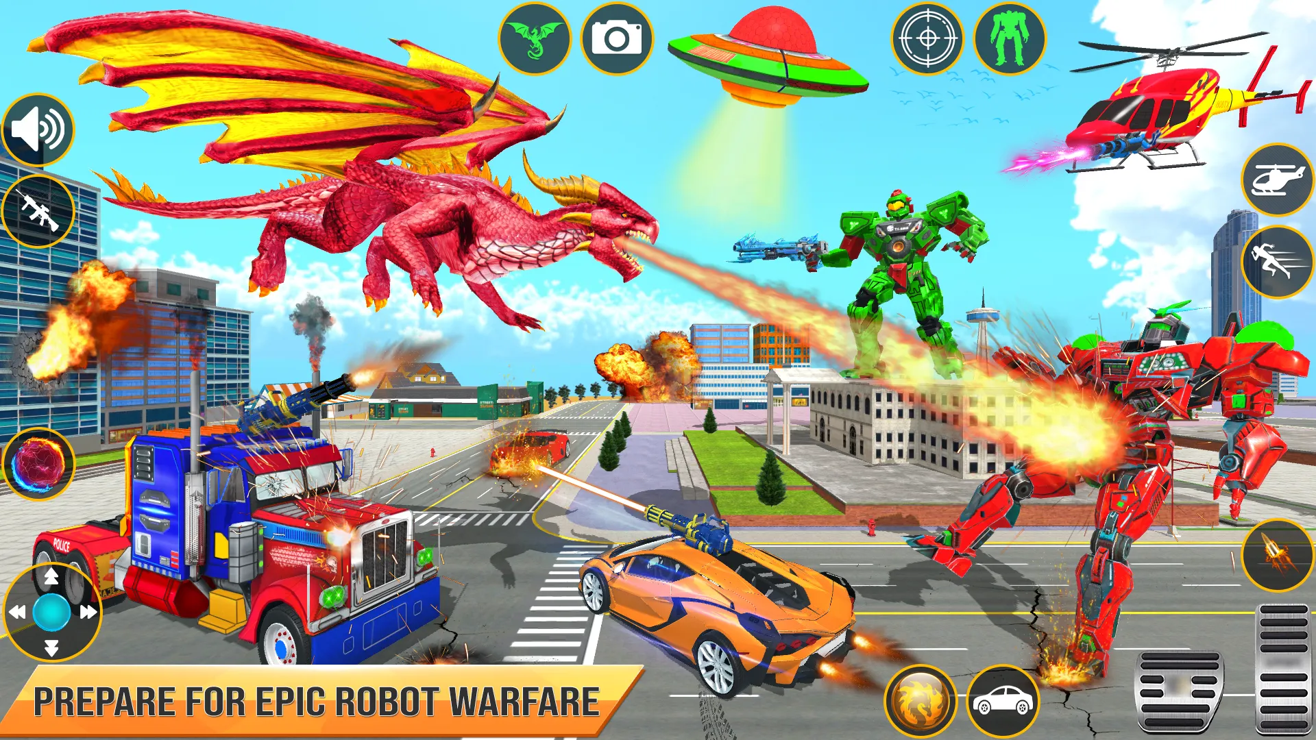 Dragon Robot Car Games 3d | Indus Appstore | Screenshot