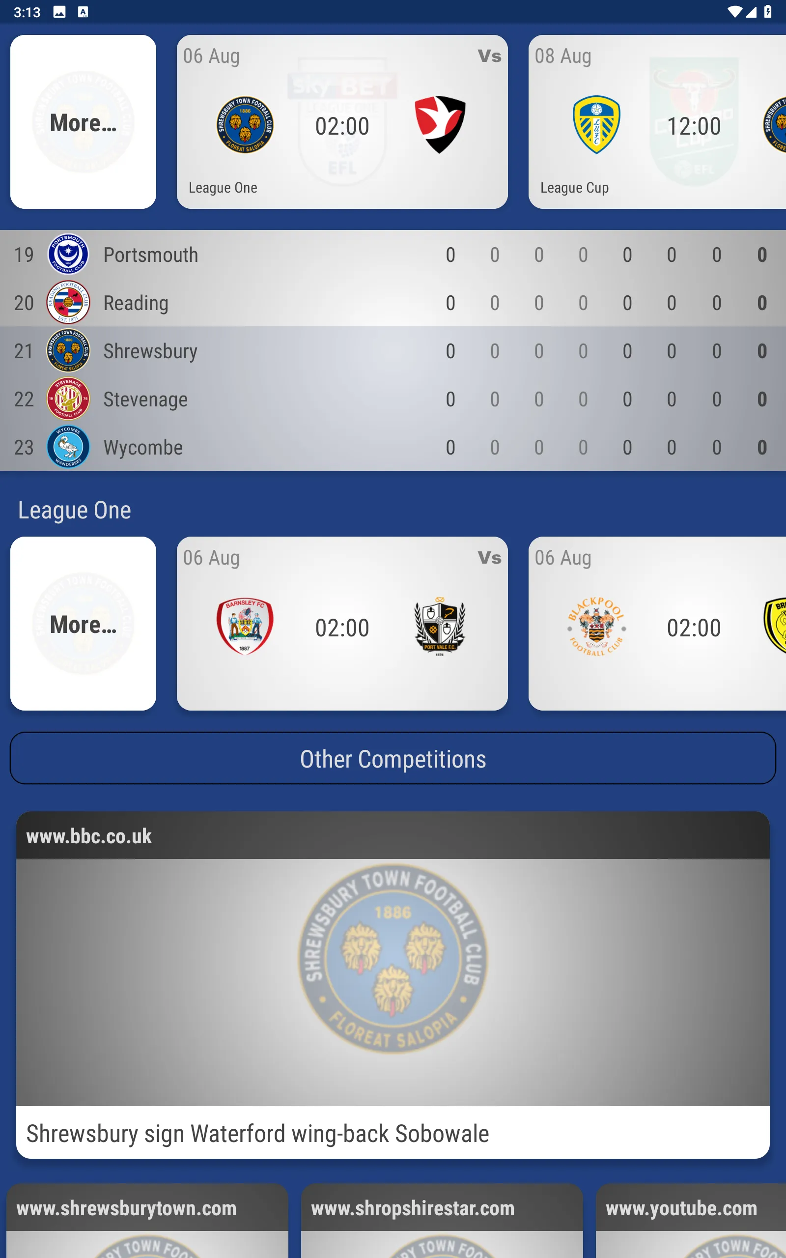 Shrewsbury Town Fan App | Indus Appstore | Screenshot