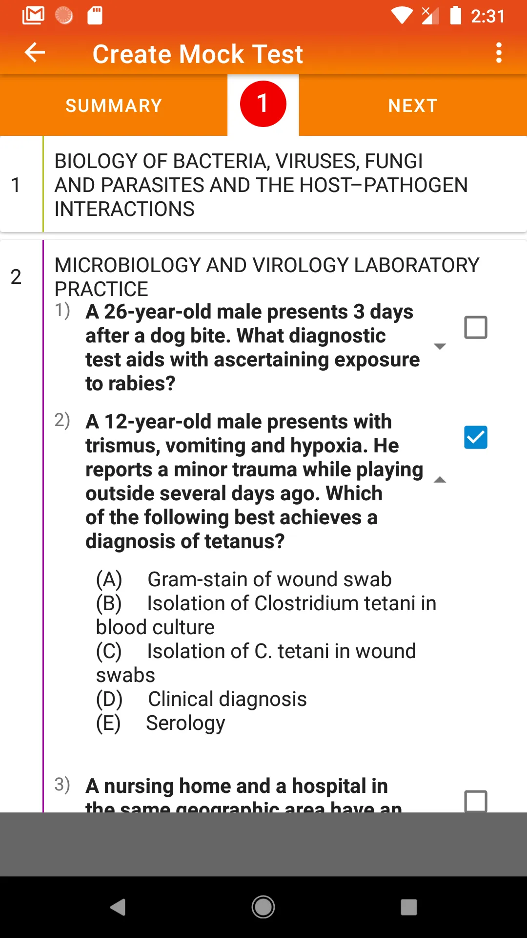 Infectious Diseases Test Prep | Indus Appstore | Screenshot