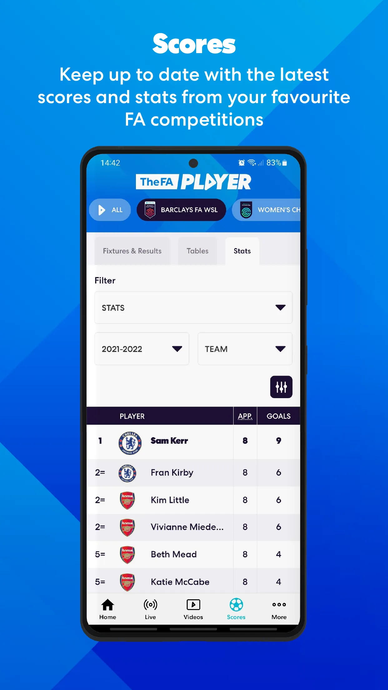 The FA Player | Indus Appstore | Screenshot