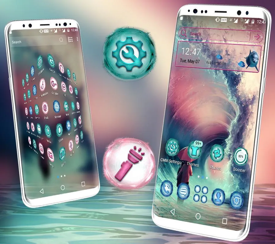 Sea Wave Launcher Theme | Indus Appstore | Screenshot