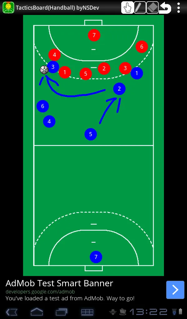 Tacticsboard(Handball) byNSDev | Indus Appstore | Screenshot