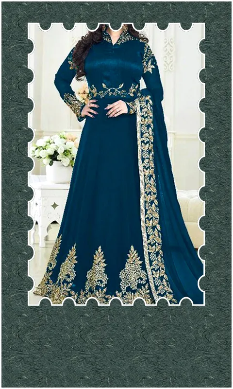 Women Anarkali Dress Frames | Indus Appstore | Screenshot