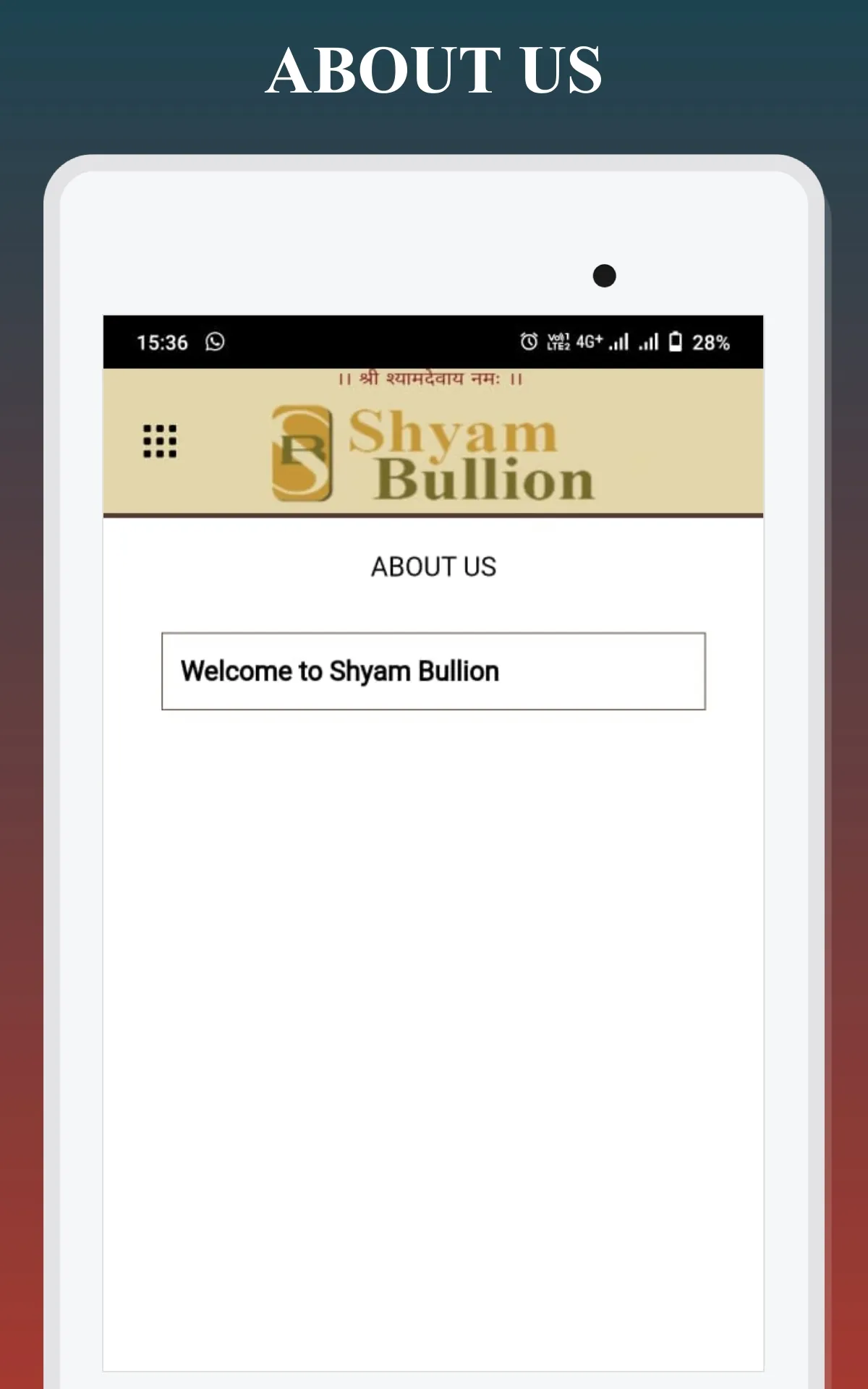 Shyam Bullion | Indus Appstore | Screenshot