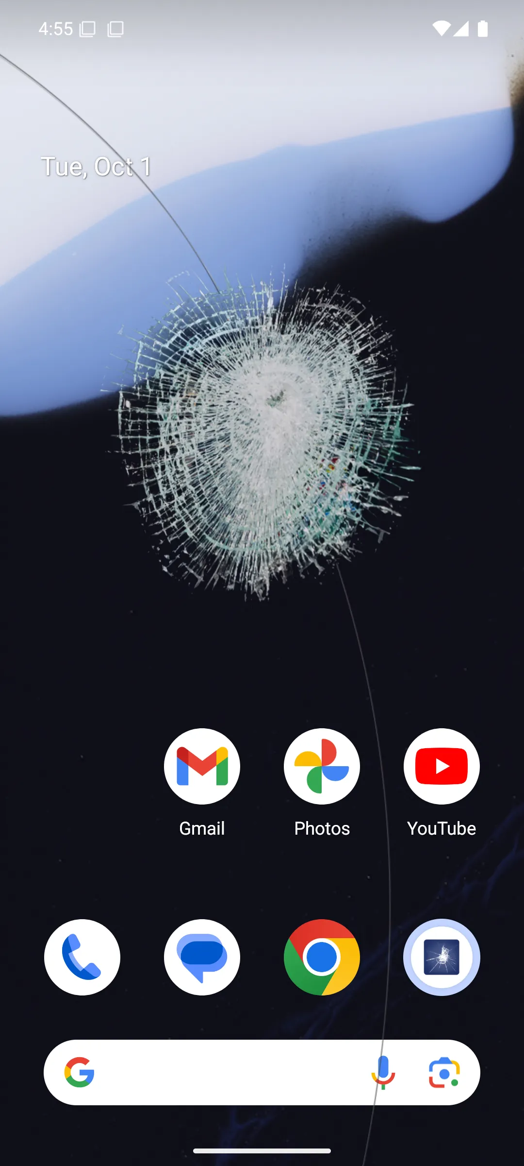 The Broken Screen Prank | Indus Appstore | Screenshot