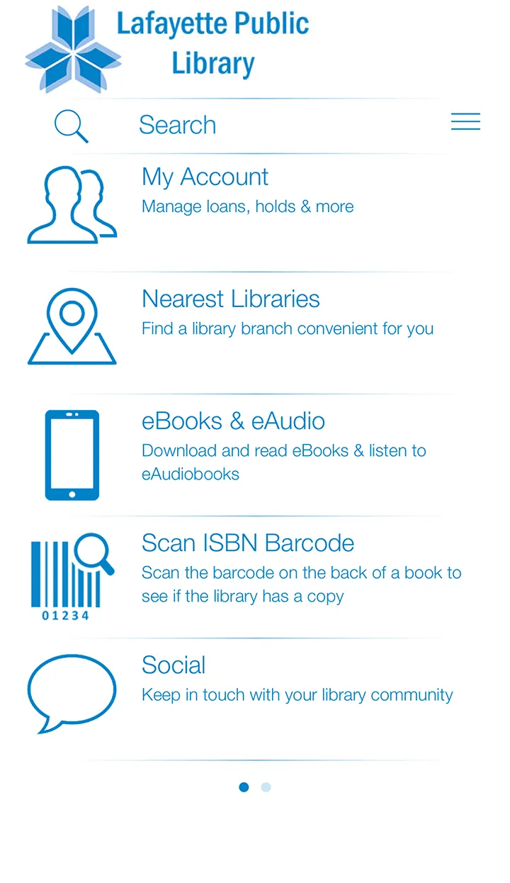 Lafayette Public Library | Indus Appstore | Screenshot