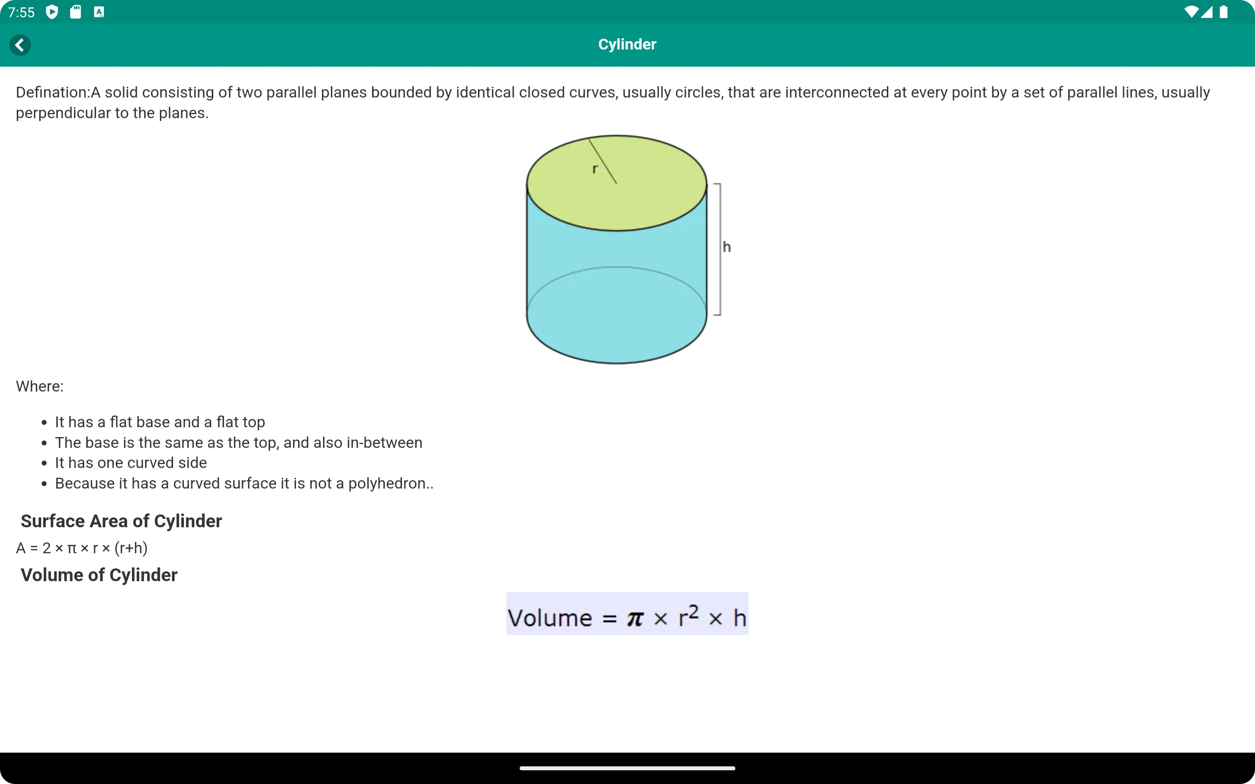 All Math Formulas | Indus Appstore | Screenshot