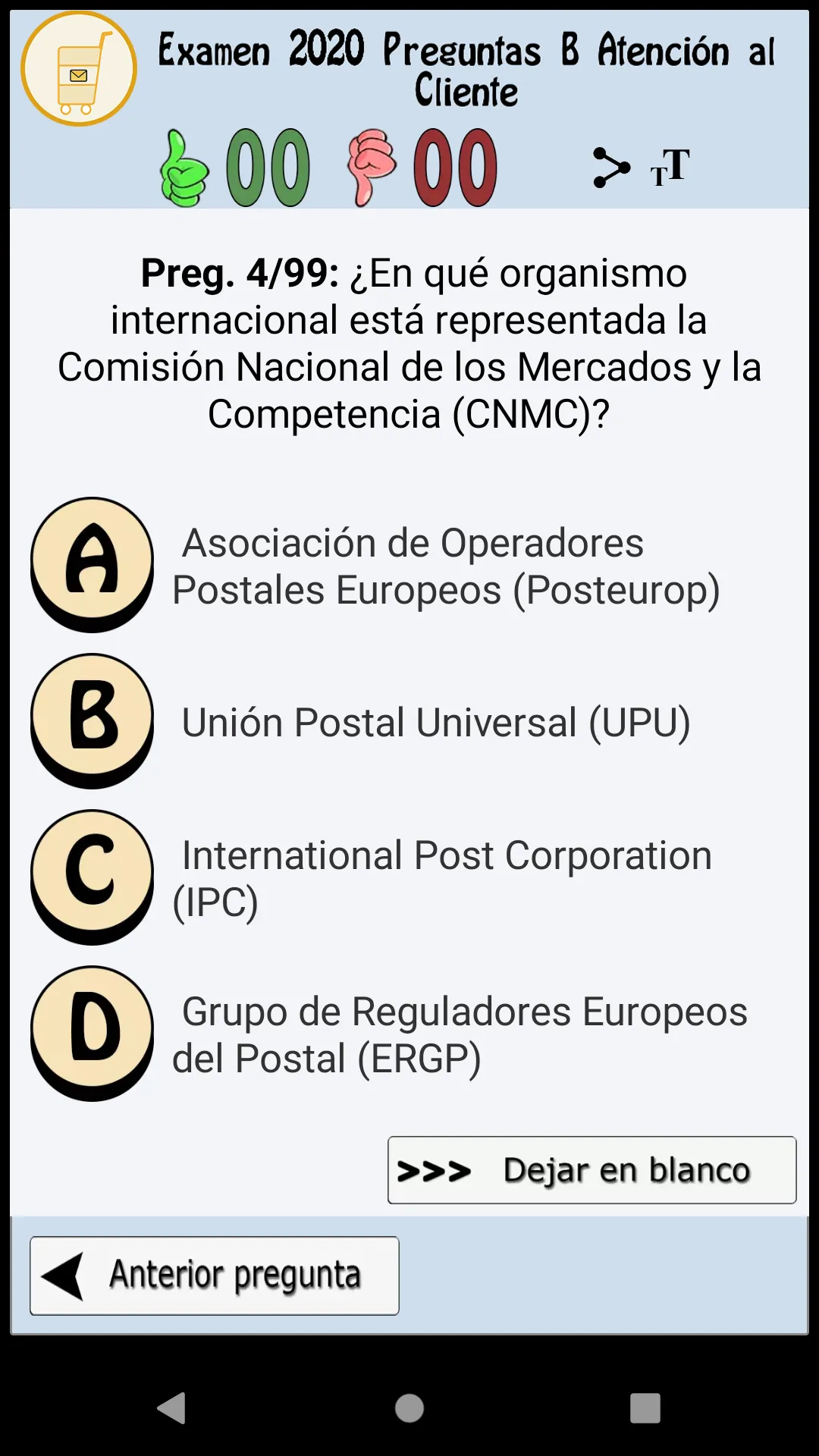 TestOpos Correos 2024 | Indus Appstore | Screenshot