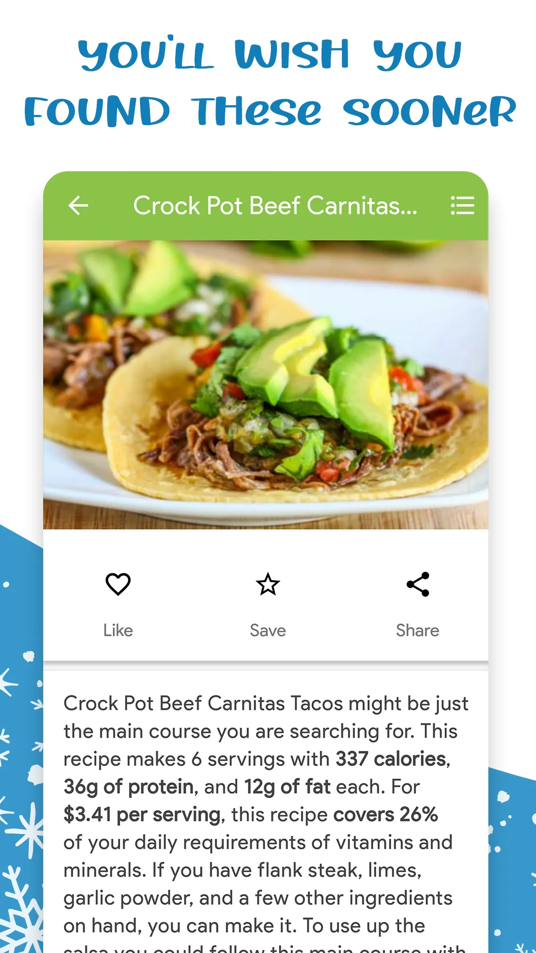 Recipes Home - Recipes & Lists | Indus Appstore | Screenshot