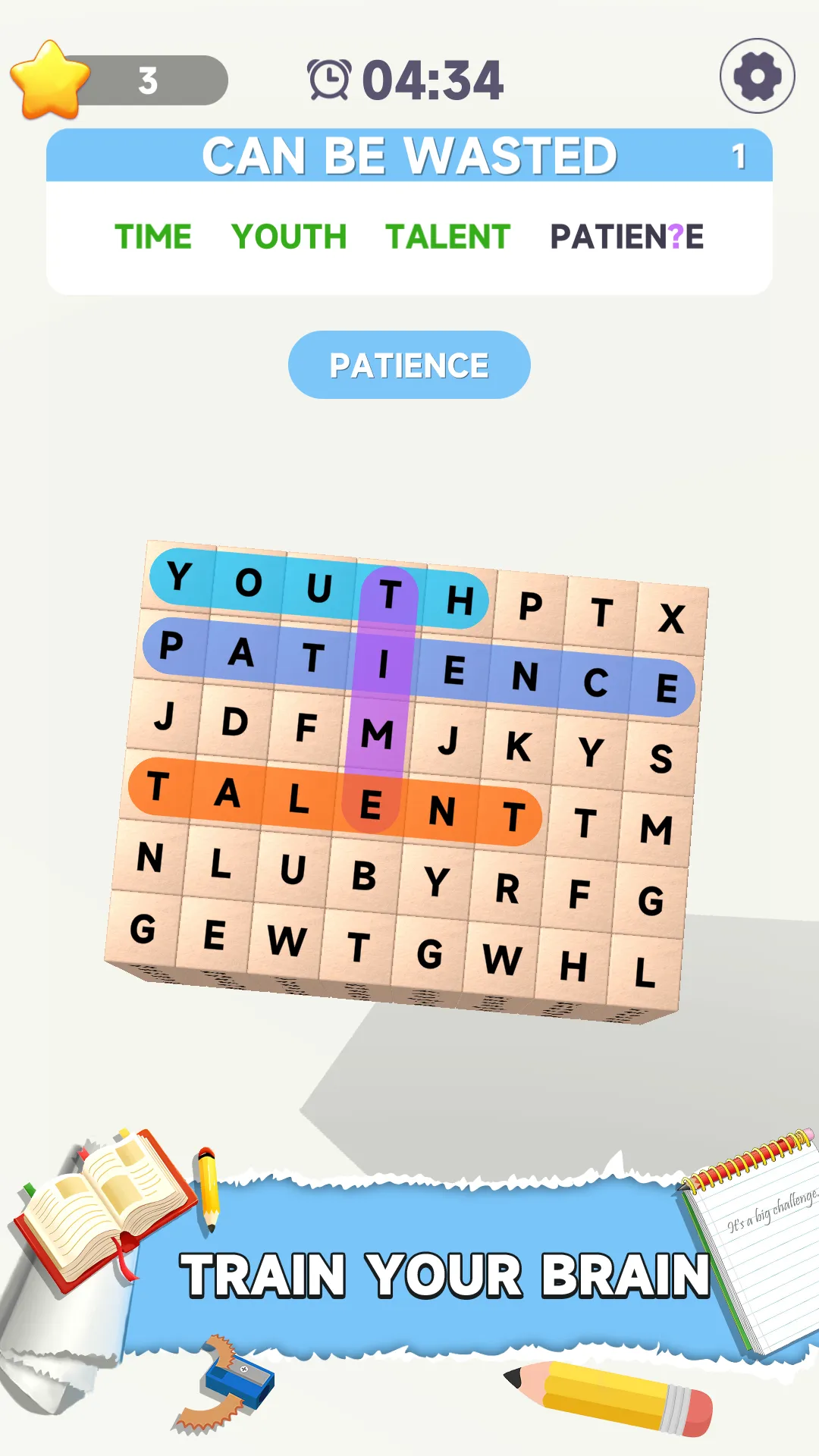 Word Search 3D Classic Puzzle | Indus Appstore | Screenshot