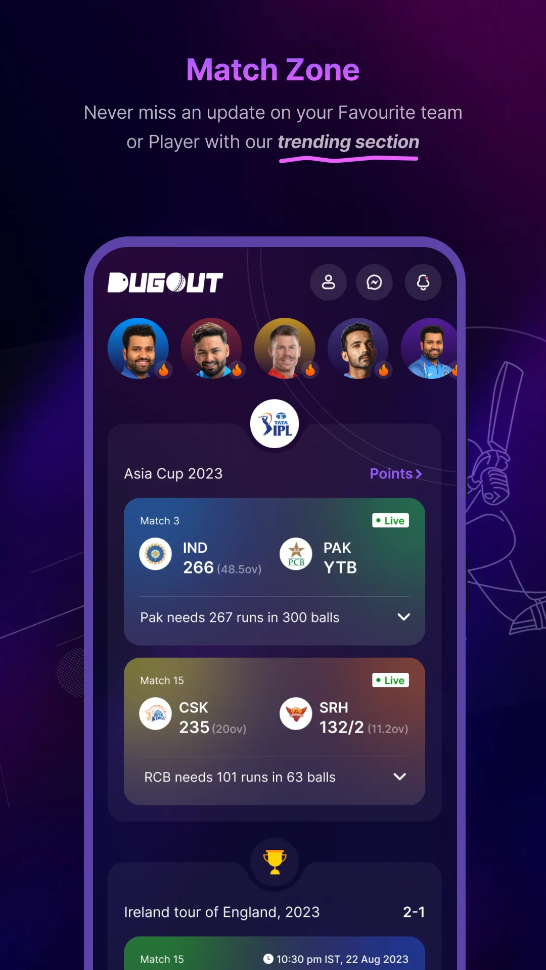 Dugout - Scores, Fans & Banter | Indus Appstore | Screenshot