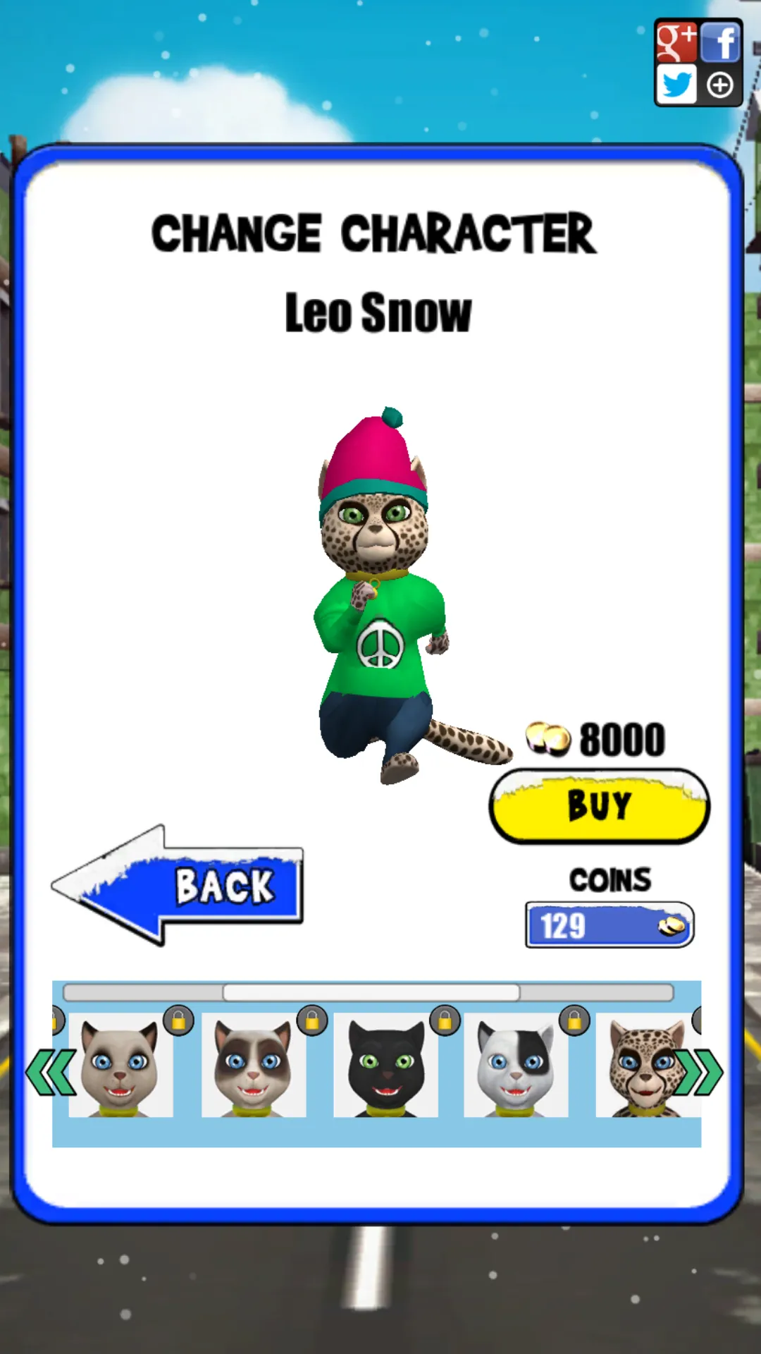 Leo Cat Ice Run - Frozen City | Indus Appstore | Screenshot