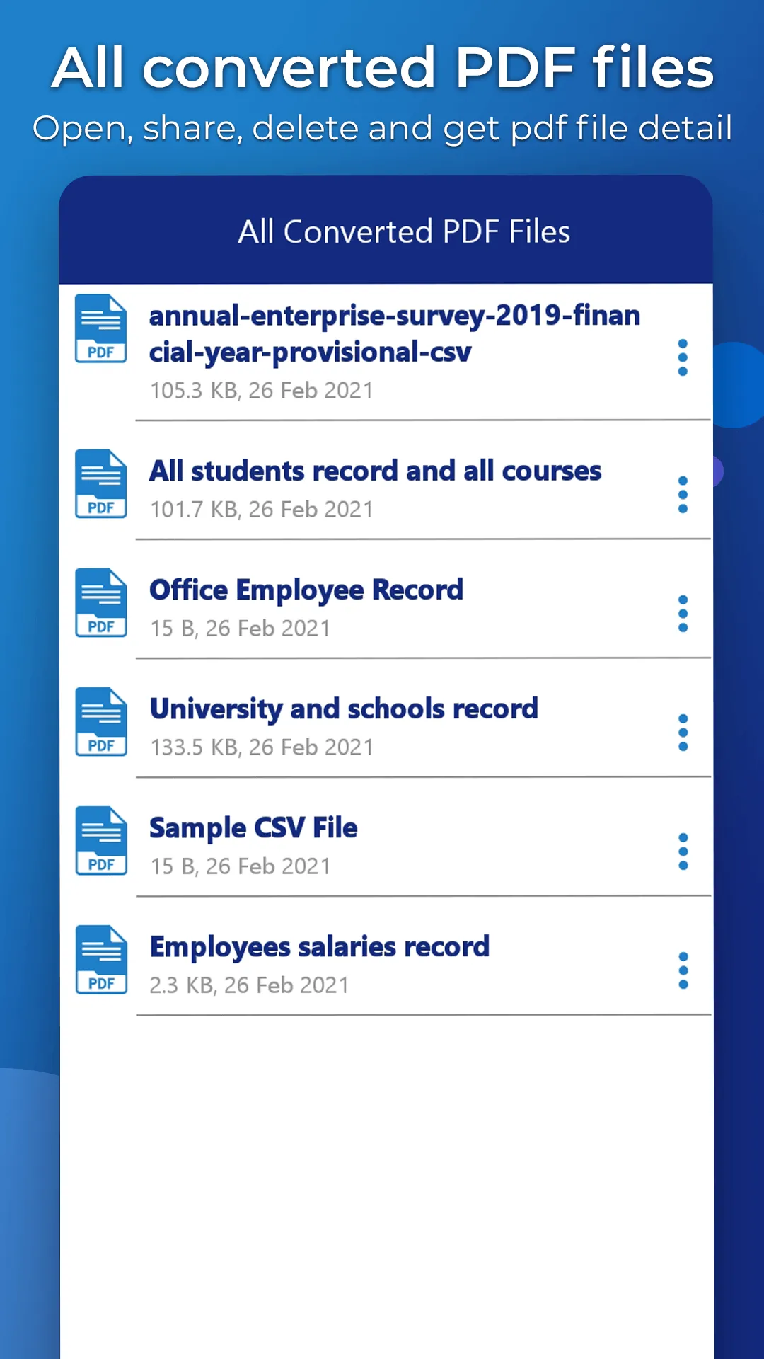 CSV Viewer: CSV File Reader | Indus Appstore | Screenshot