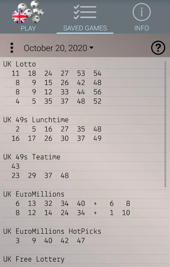 Lotto UK:Algorithm for lottery | Indus Appstore | Screenshot