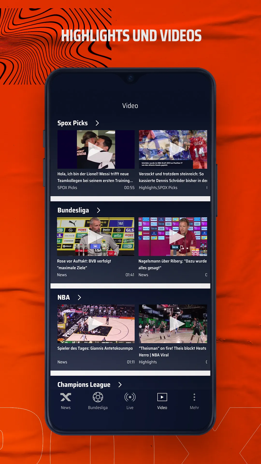 SPOX: Sport, News, Live, Video | Indus Appstore | Screenshot