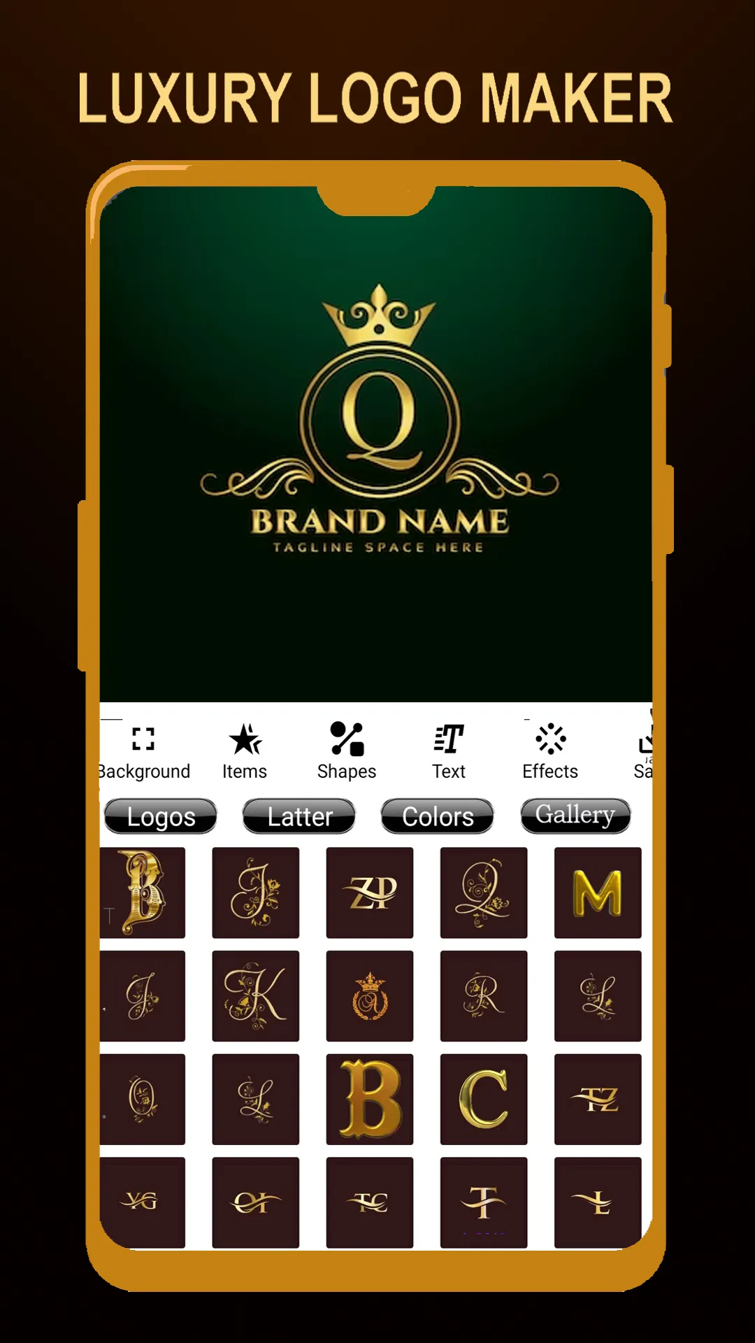 Luxury Logo maker, Logo Design | Indus Appstore | Screenshot