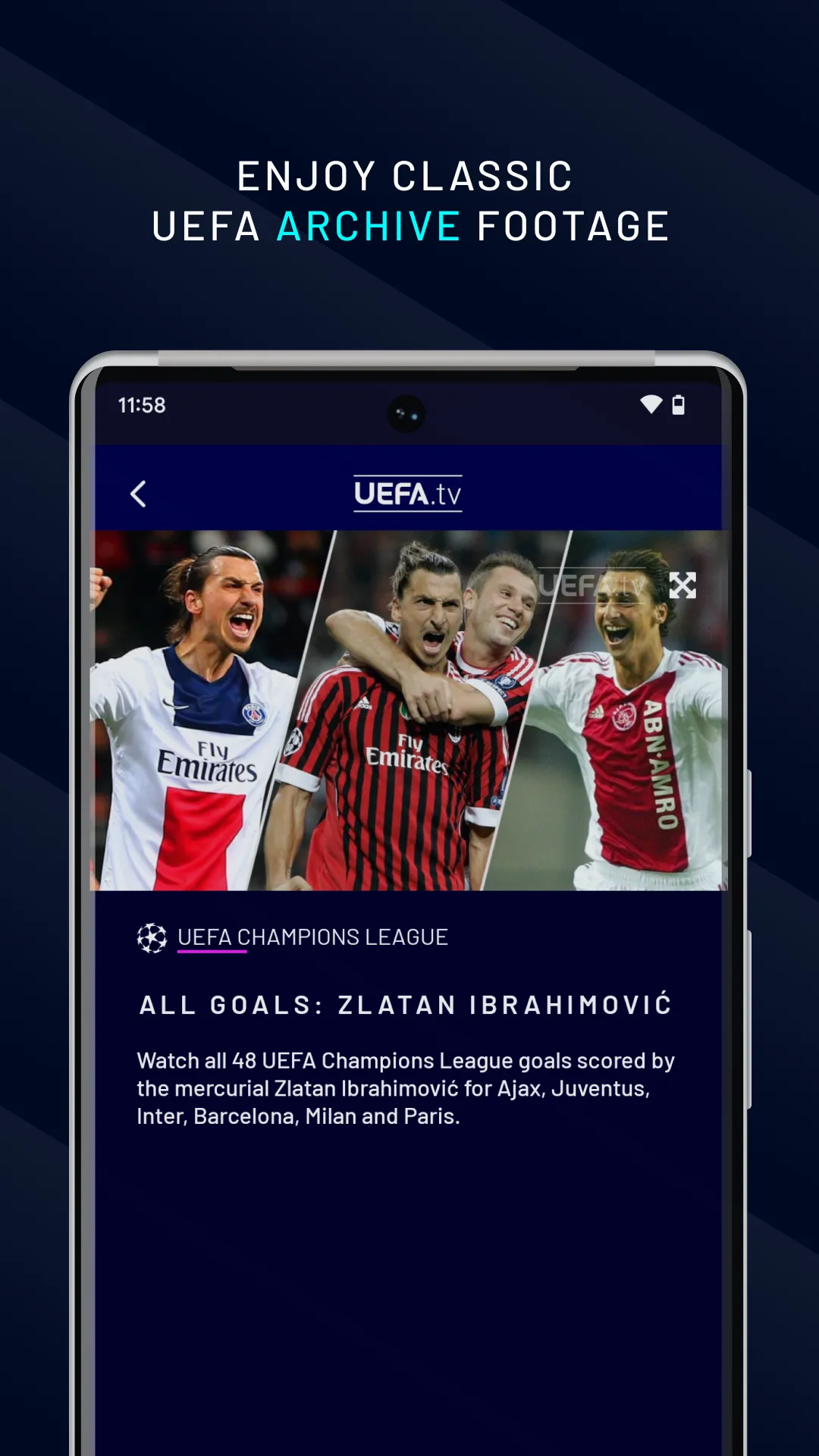 UEFA.tv | Indus Appstore | Screenshot