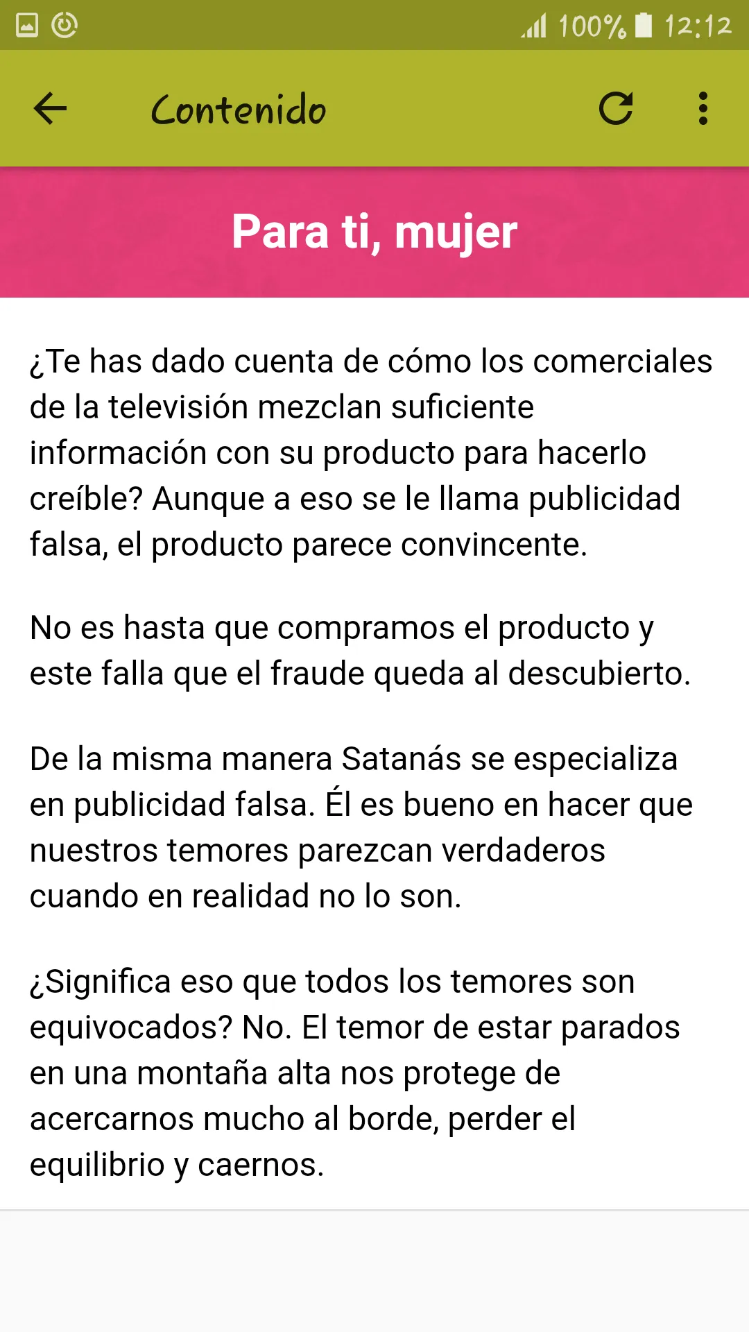 Mujer Cristiana Reflexiones | Indus Appstore | Screenshot