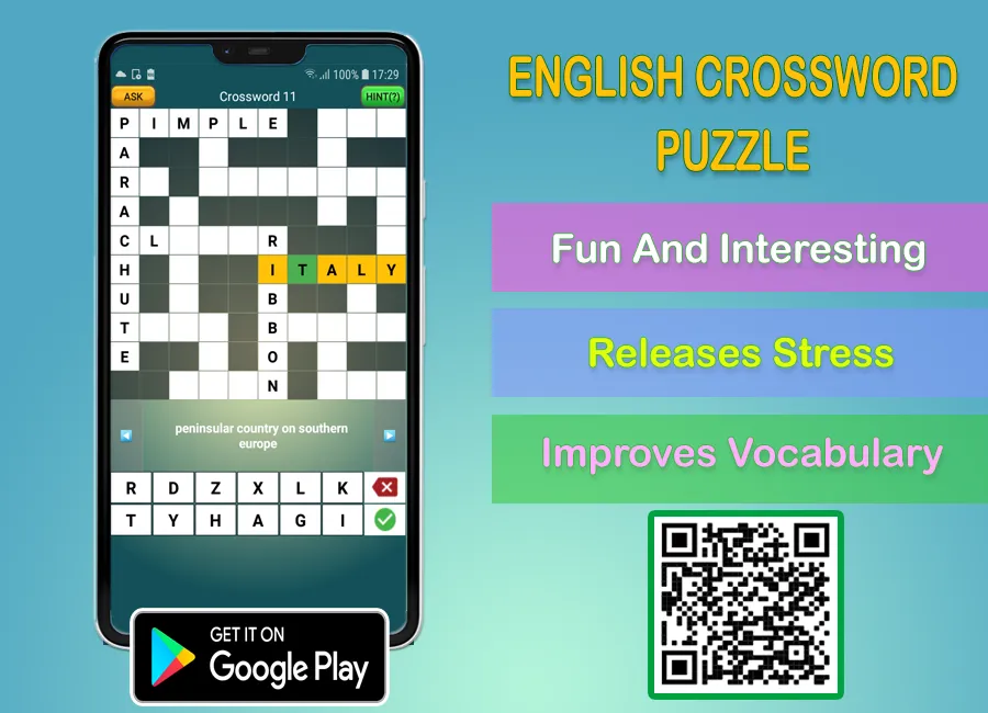 English US Crossword puzzle | Indus Appstore | Screenshot