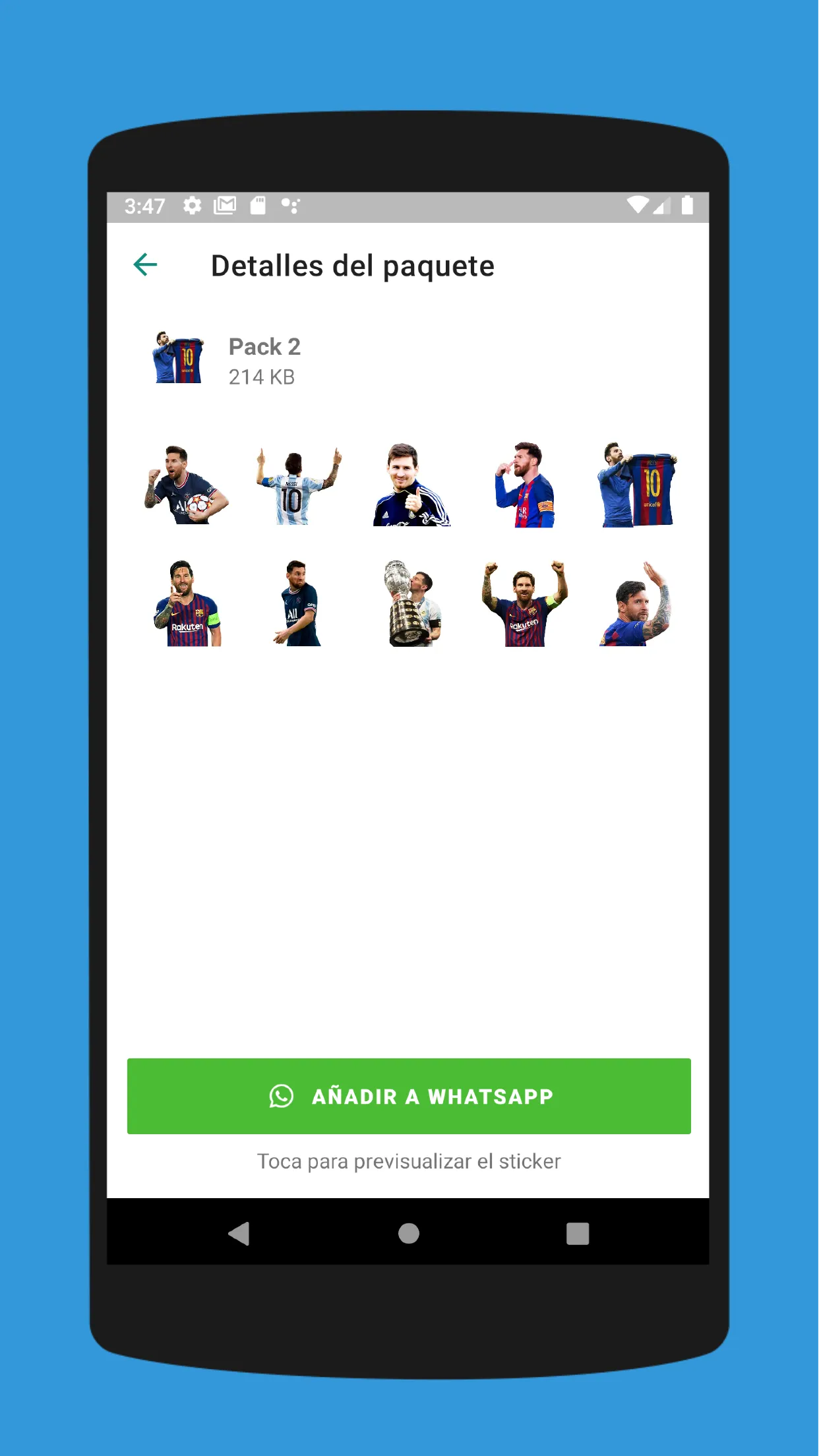 Messi Stickers 2022 | Indus Appstore | Screenshot