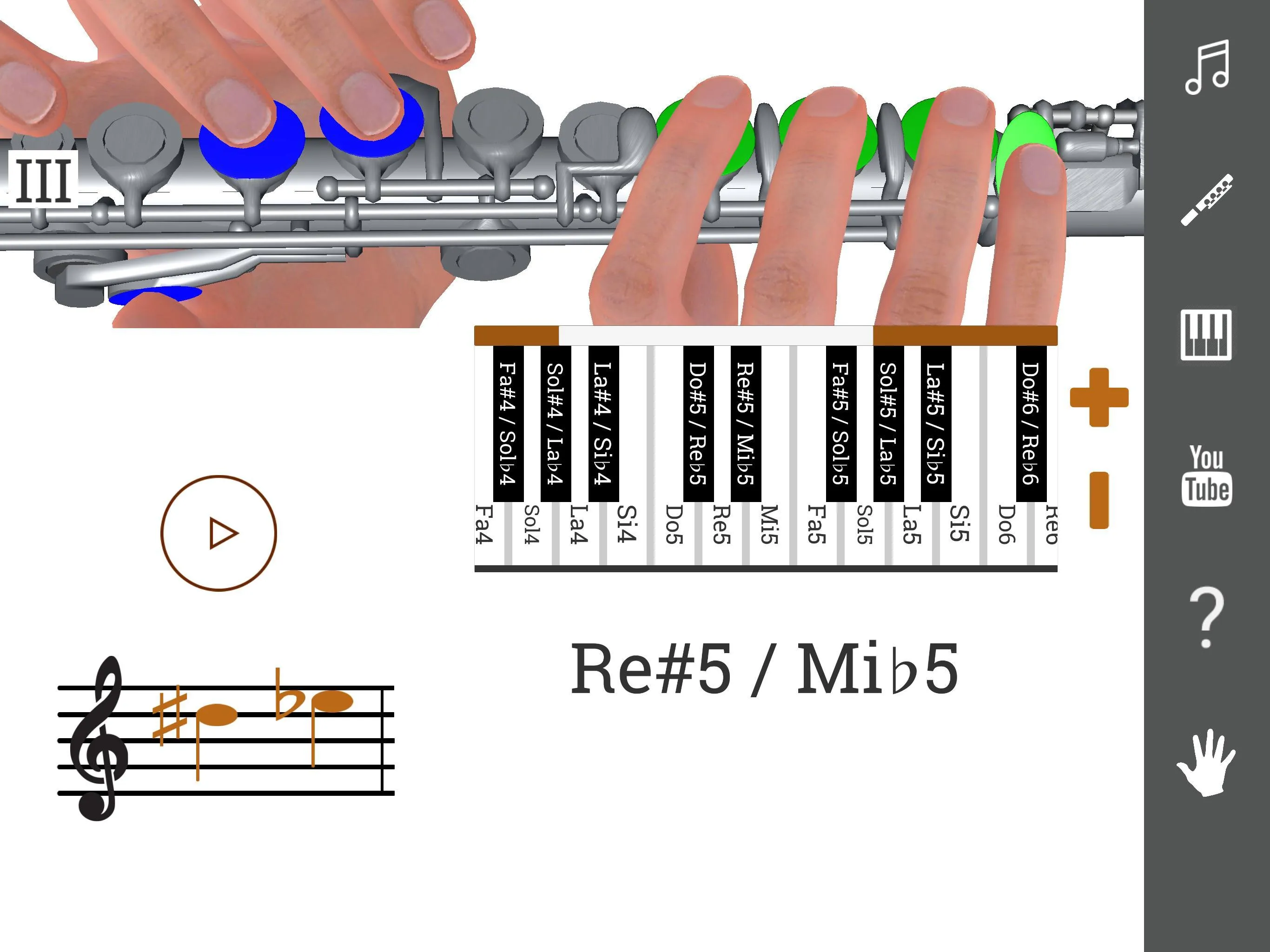 3D Flute Fingering Chart | Indus Appstore | Screenshot