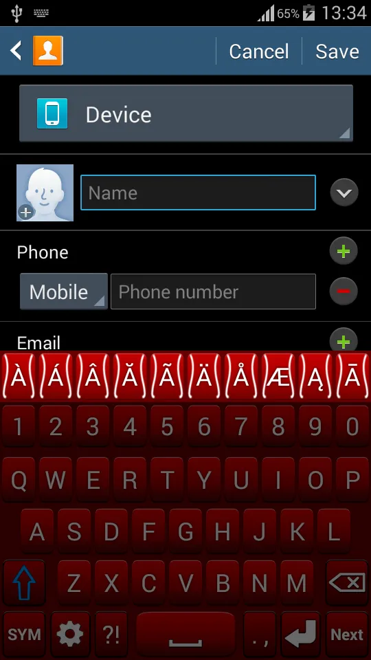 Red Keyboard | Indus Appstore | Screenshot