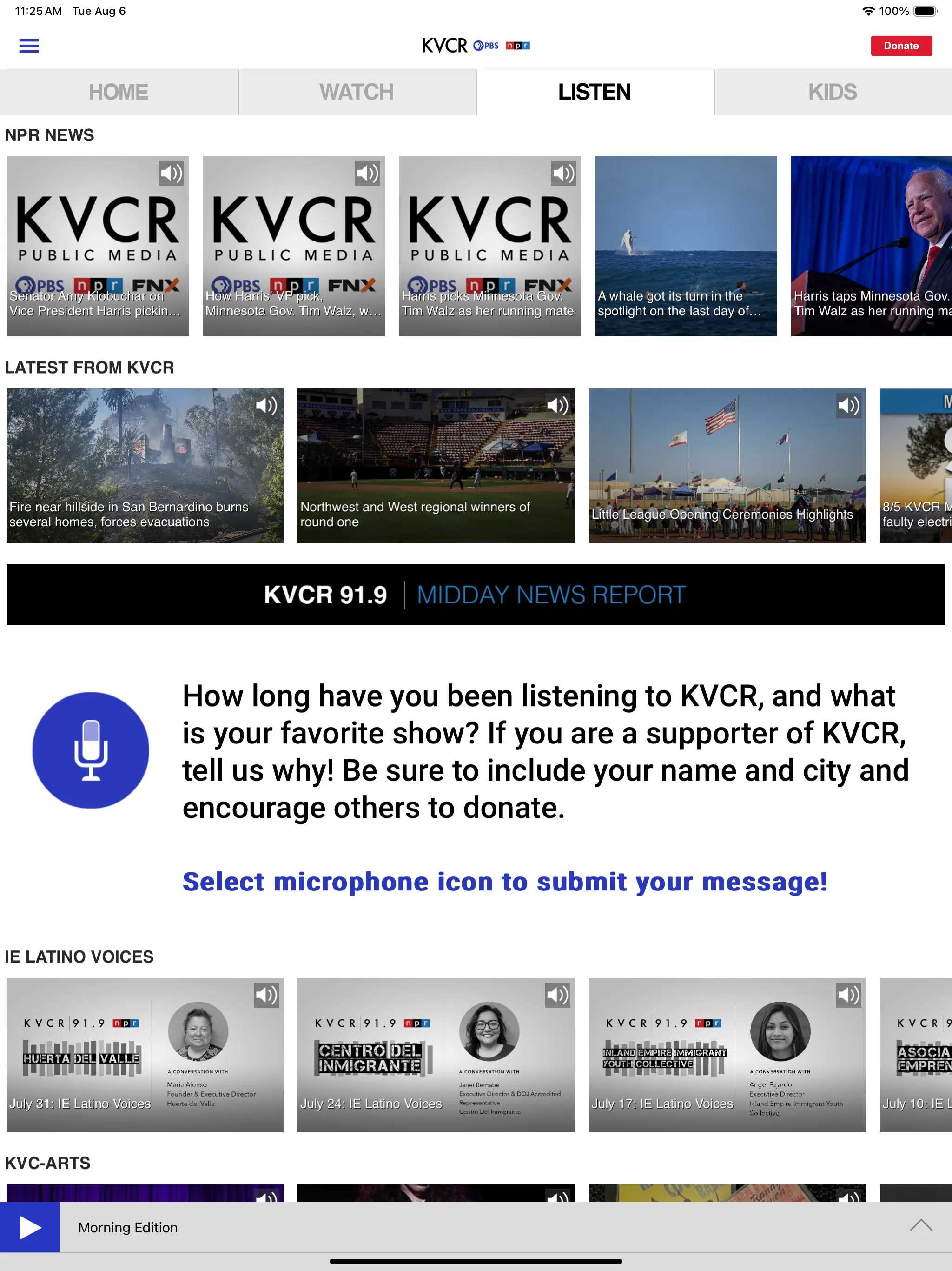 KVCR Public Media App | Indus Appstore | Screenshot