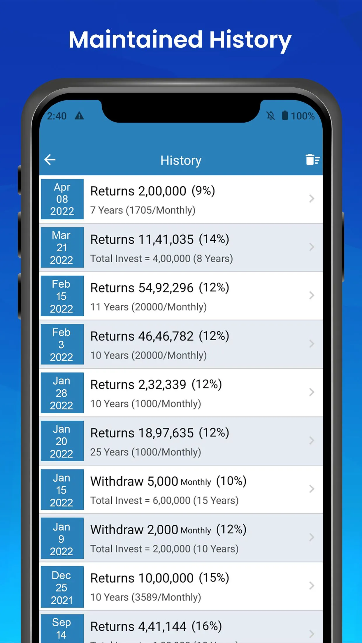 SIP Calculator | Indus Appstore | Screenshot