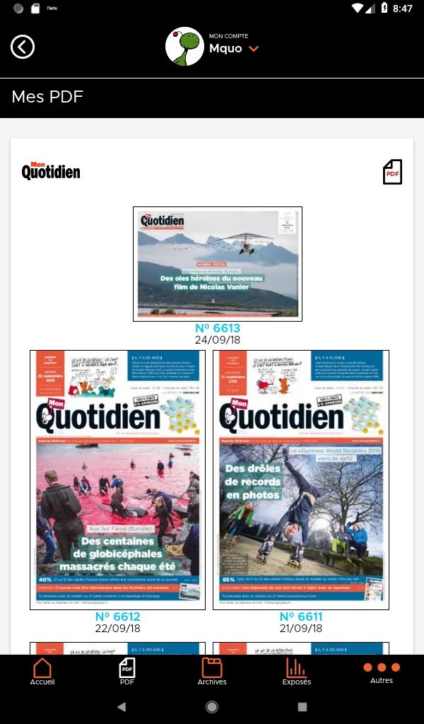 Mon Quotidien | Indus Appstore | Screenshot