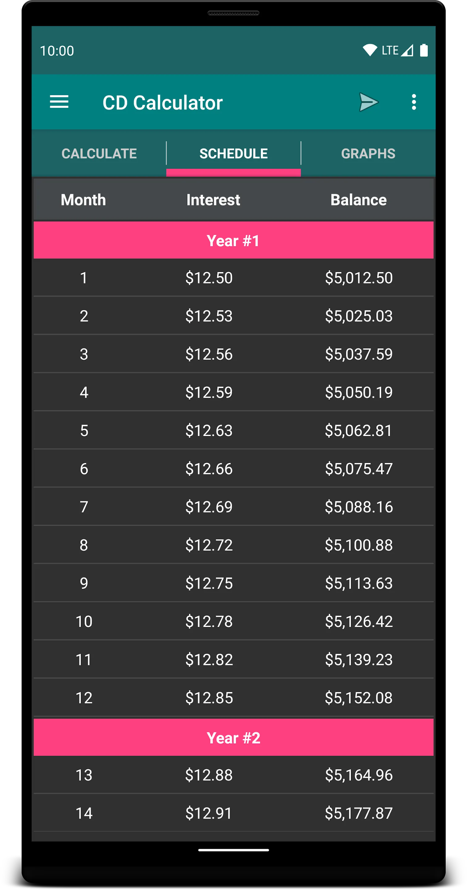 Savings & CD Calculator | Indus Appstore | Screenshot