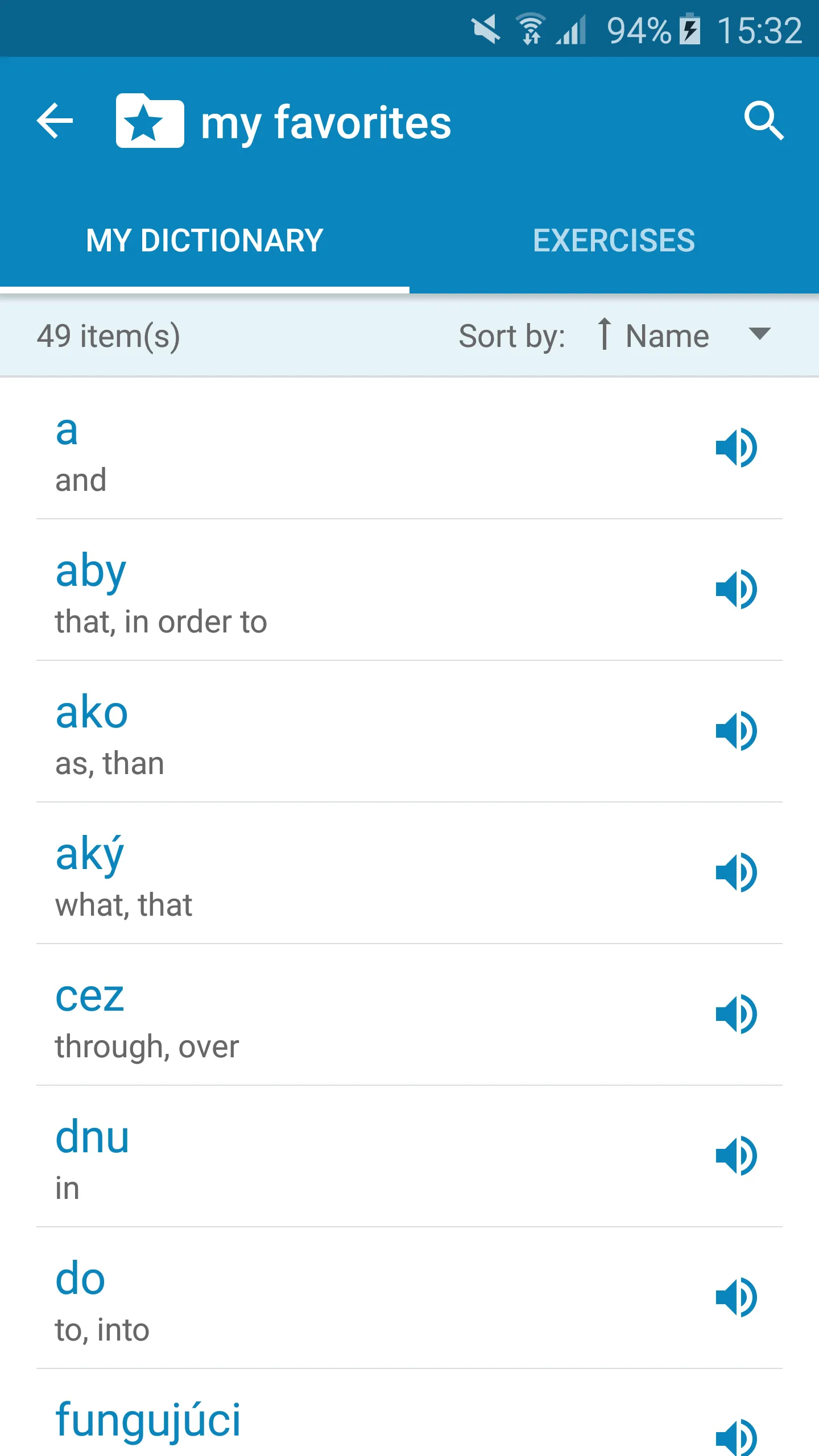 Slovak-English Dictionary | Indus Appstore | Screenshot