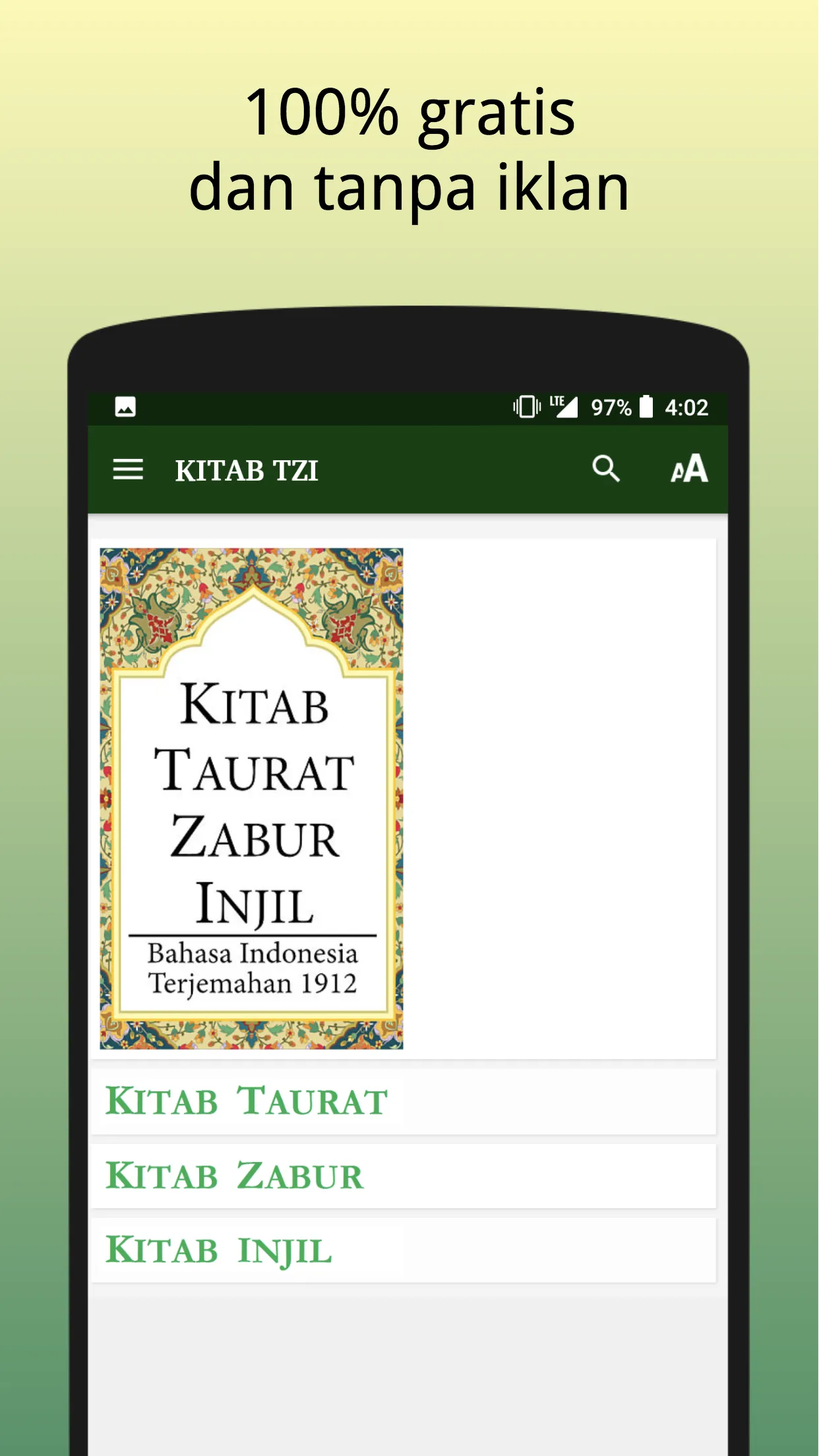 Kitab TZI - Taurat, Zabur, Inj | Indus Appstore | Screenshot