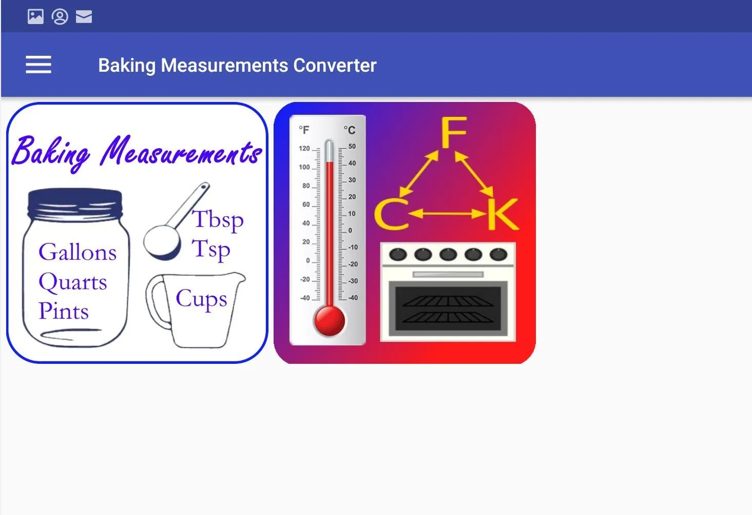 Baking Measurements & Temp App | Indus Appstore | Screenshot