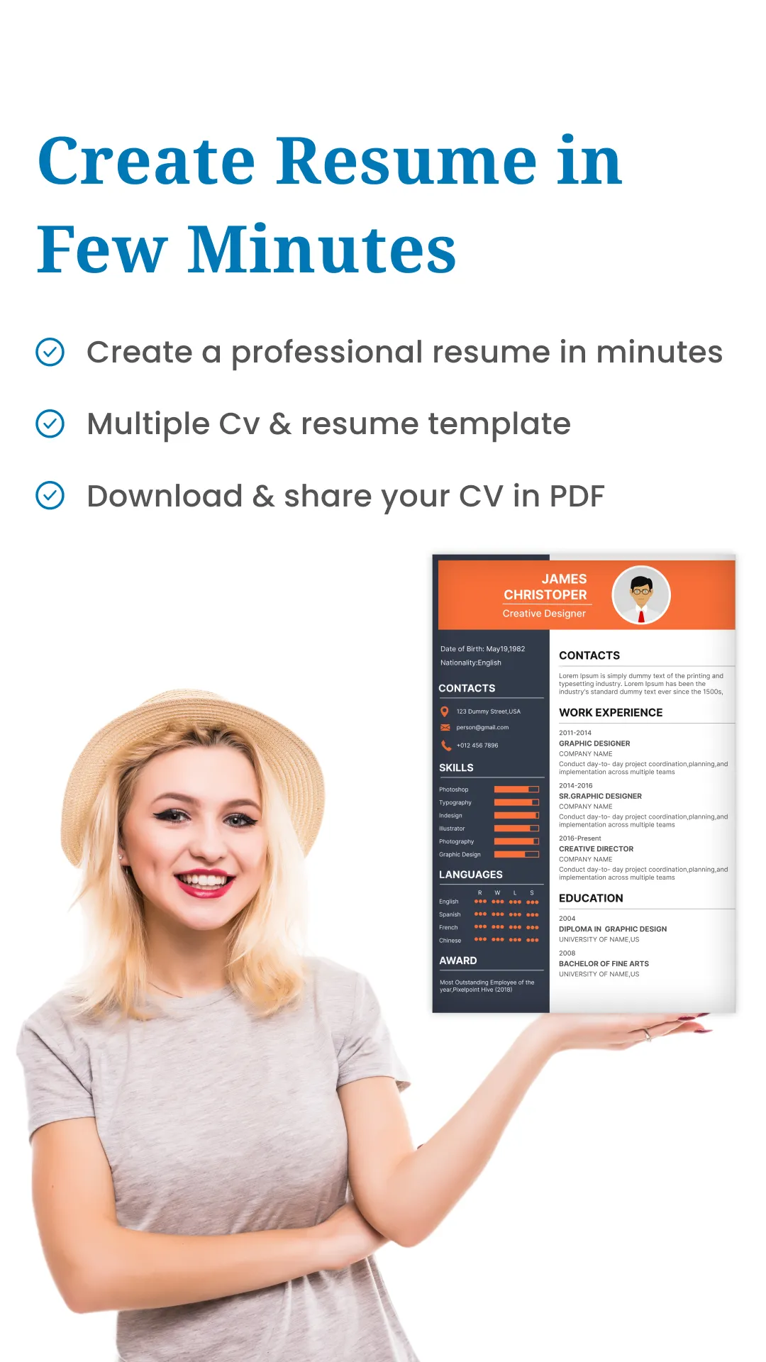 Resume Builder CV Maker App | Indus Appstore | Screenshot