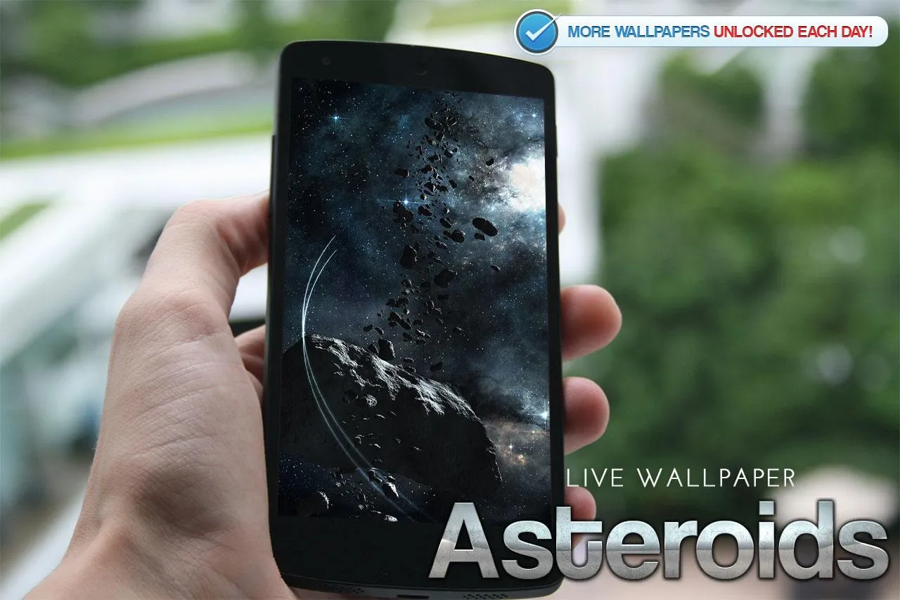 Asteroids Live Wallpaper | Indus Appstore | Screenshot