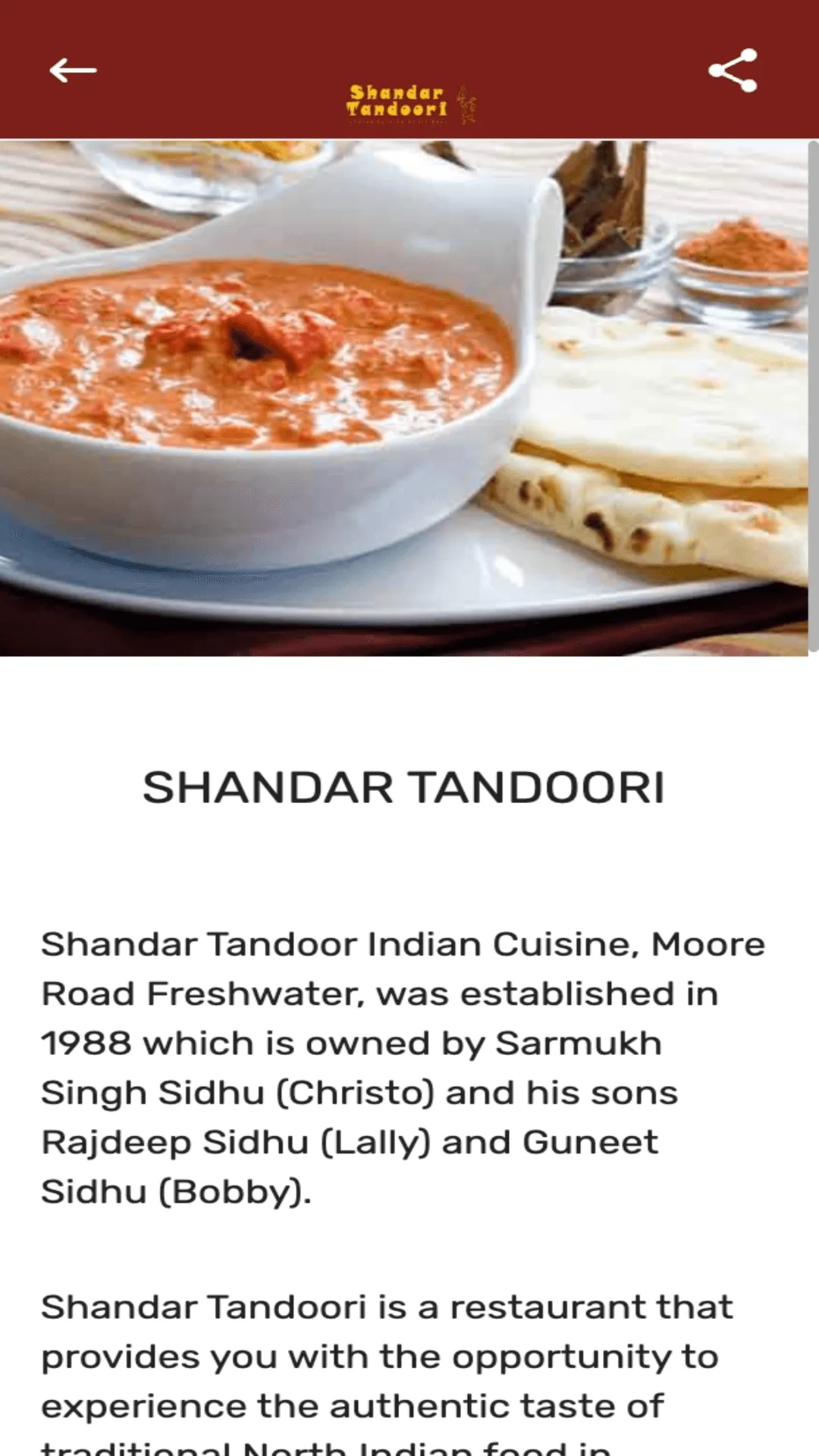 Shandar Tandoori | Indus Appstore | Screenshot