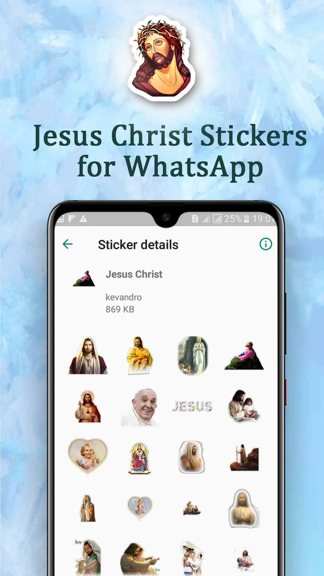 Jesus Christ Stickers Packs | Indus Appstore | Screenshot