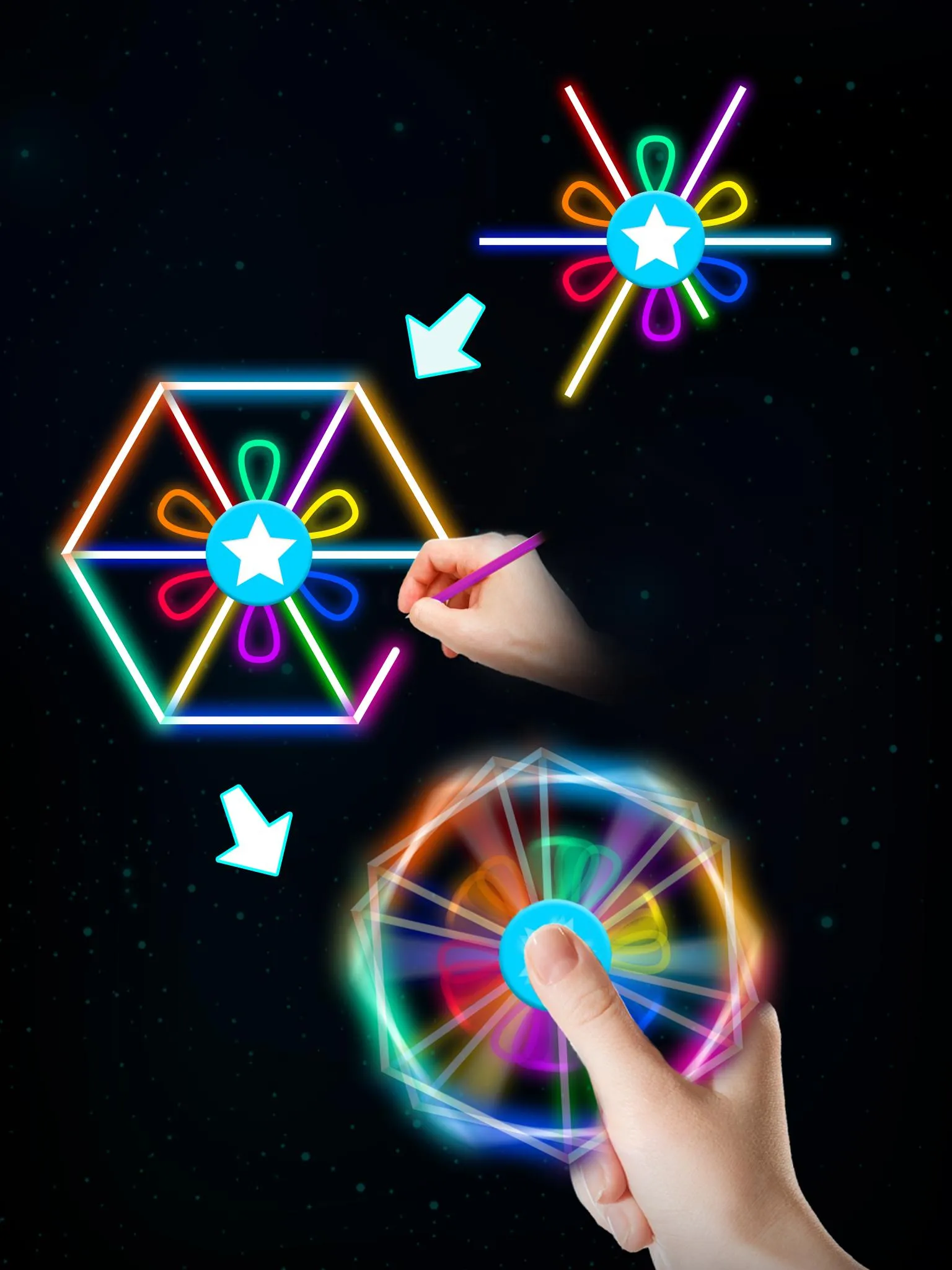 Draw Finger Spinner | Indus Appstore | Screenshot