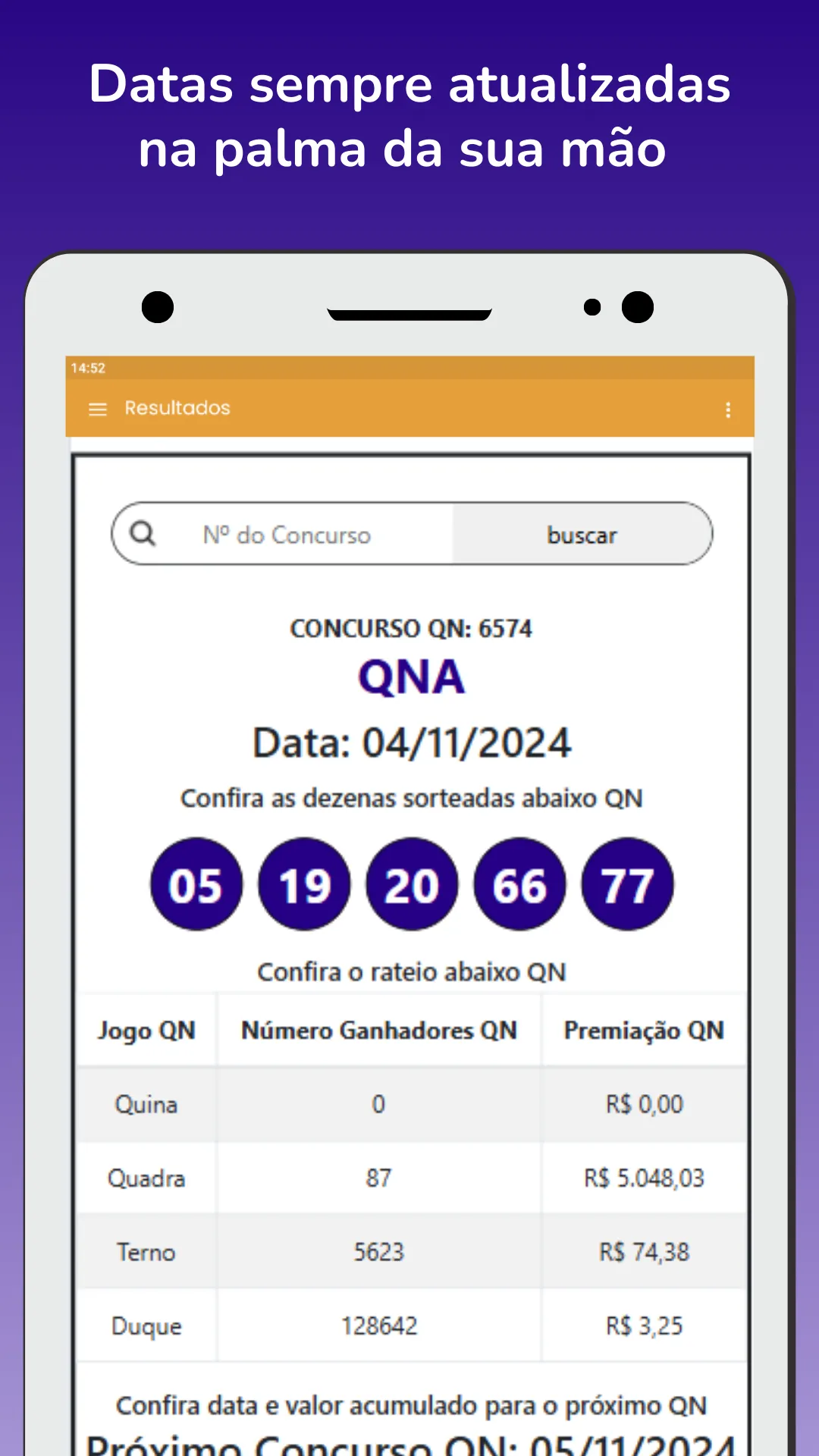 Resultado Loterias | Indus Appstore | Screenshot