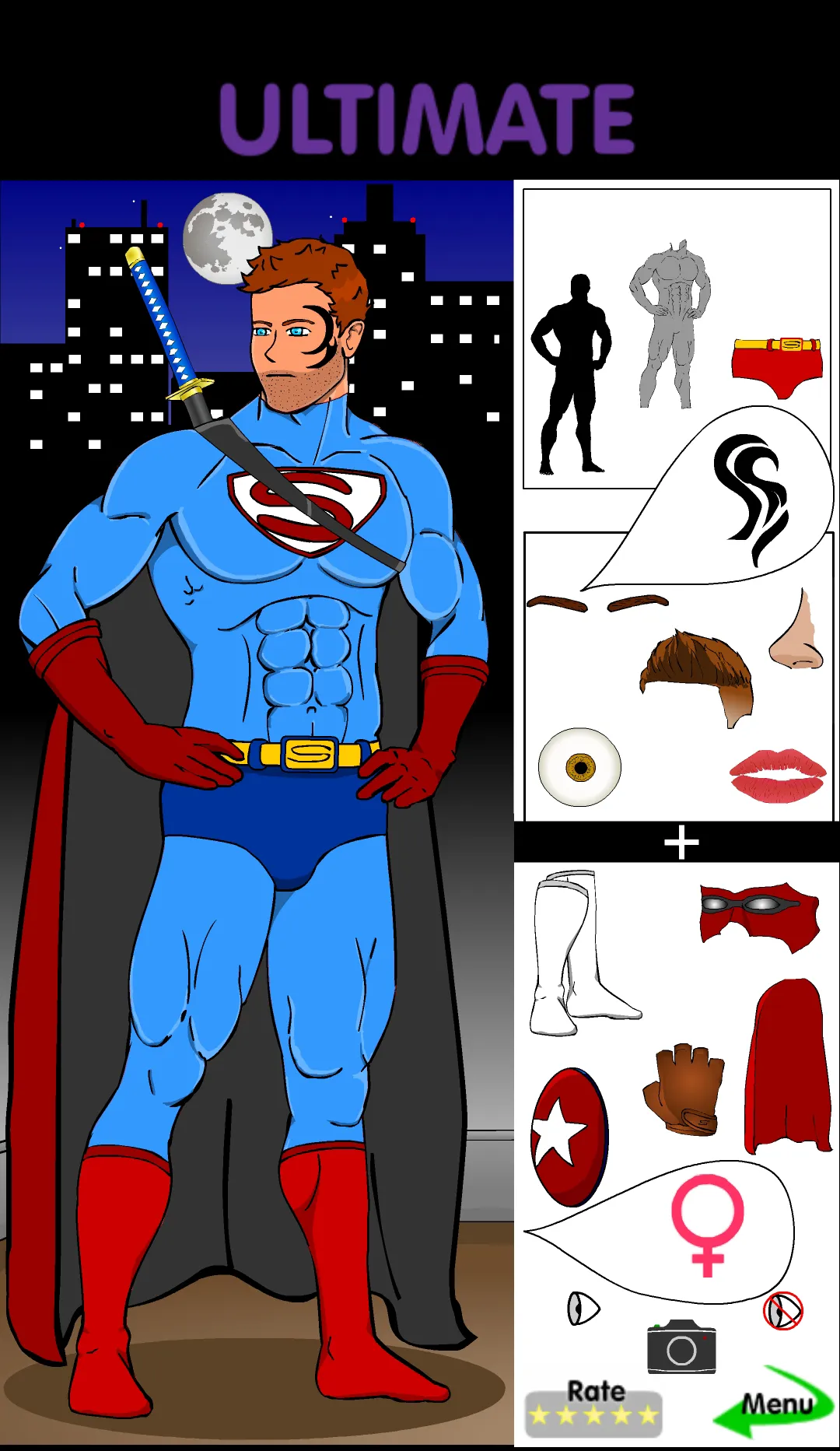 Create A Superhero HD | Indus Appstore | Screenshot