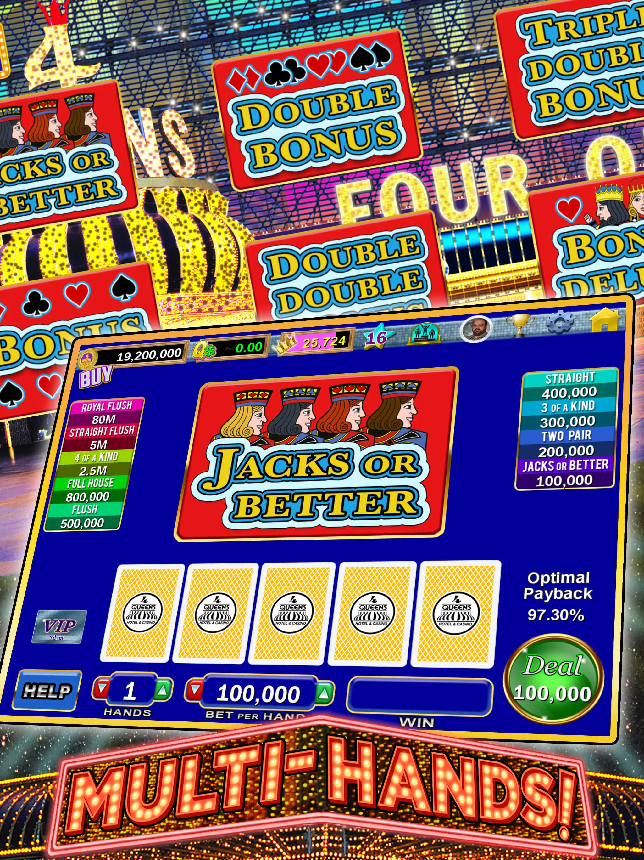 Four Queens Social Casino | Indus Appstore | Screenshot