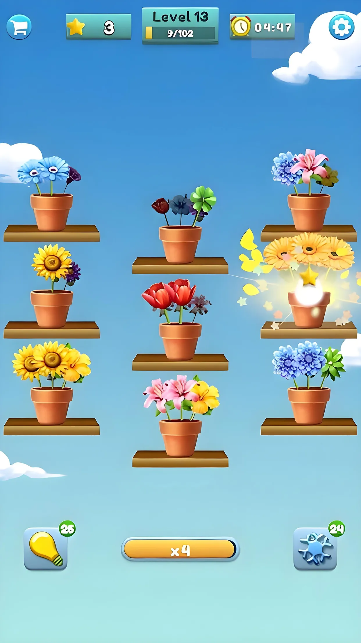 Flower Matching Game | Indus Appstore | Screenshot