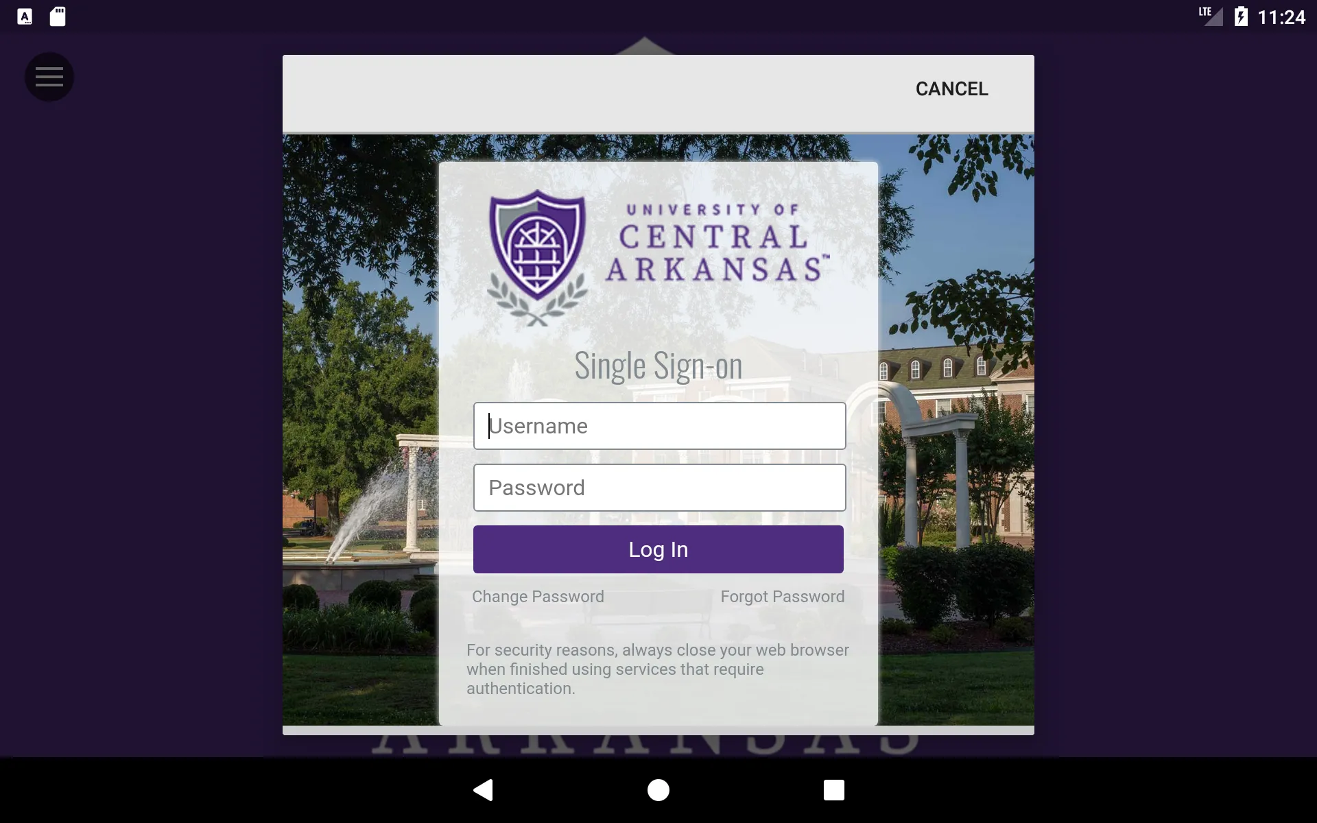 University of Central Arkansas | Indus Appstore | Screenshot