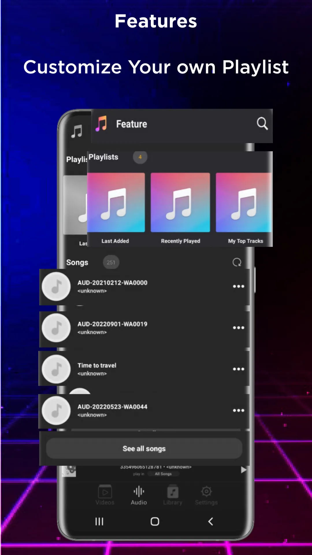 Audio Video Player- Play Music | Indus Appstore | Screenshot