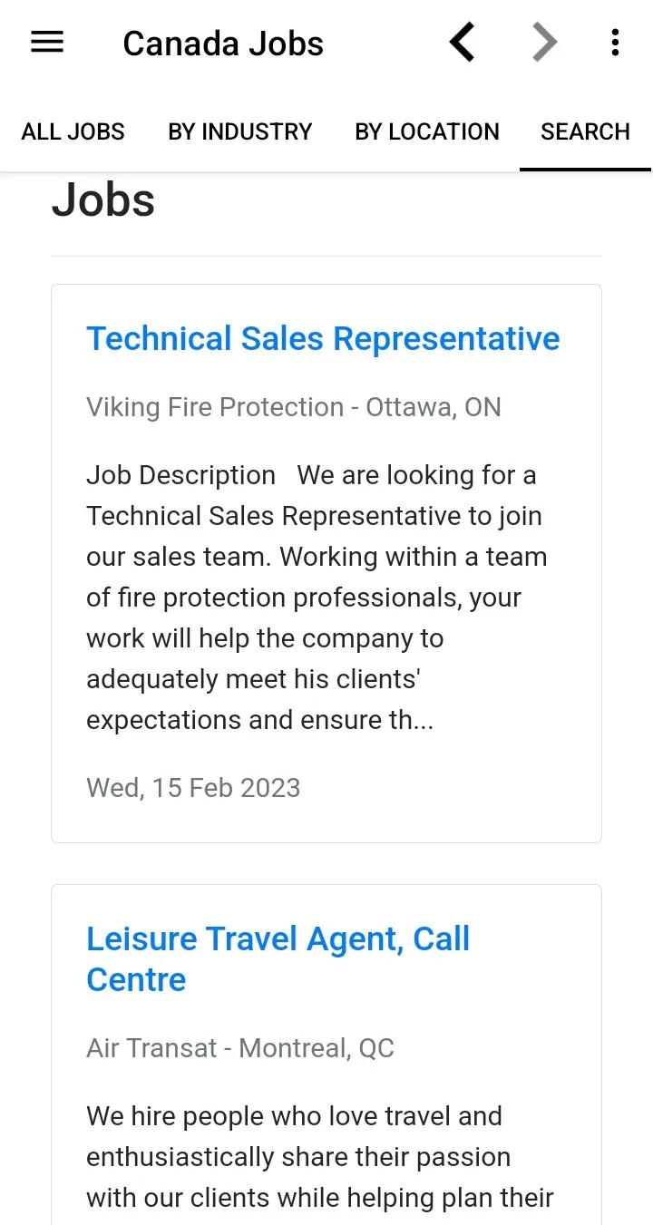 Canada Jobs | Indus Appstore | Screenshot